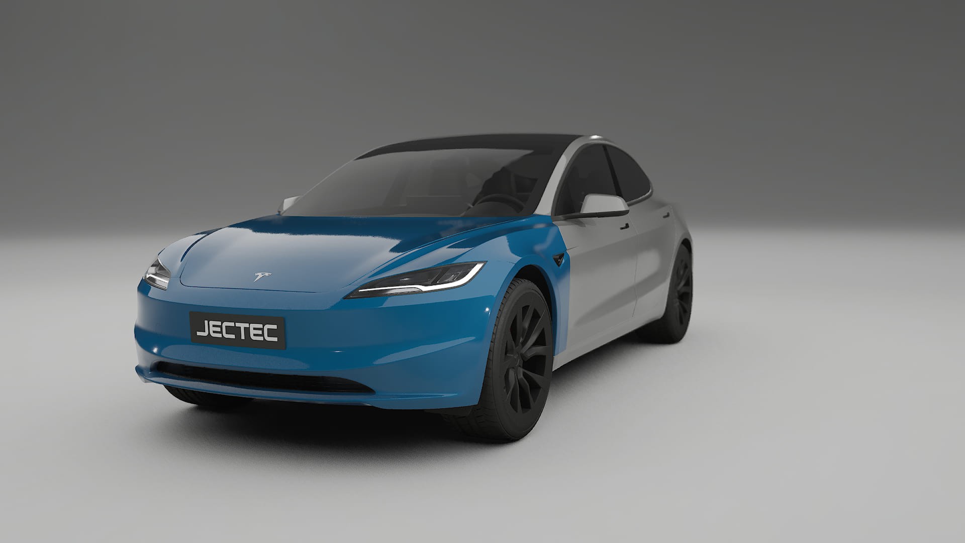 Pellicola Protettiva per Vernice Tesla Model3 Highland | CrystalGuard TPU Trasparente PPF Kit di Protezione Frontale