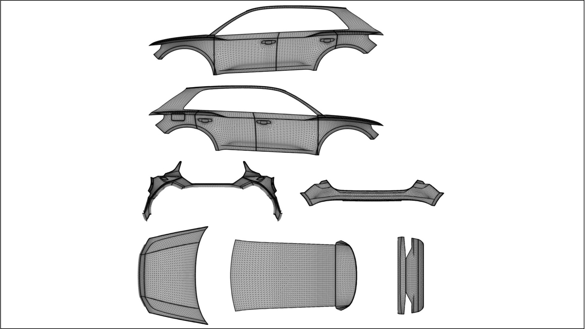 Pellicola Protettiva per Vernice Audi Q3 S-Line F3 | Kit Completo CrystalGuard PPF Trasparente Pretagliato