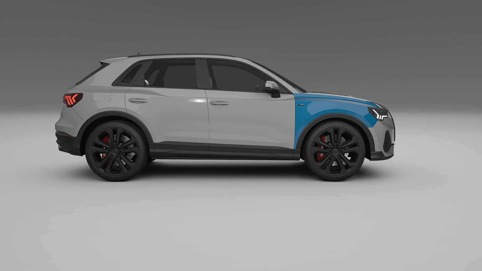 Pellicola Protettiva per Vernice Audi Q3 S-Line F3 | Kit Completo CrystalGuard PPF Trasparente Pretagliato