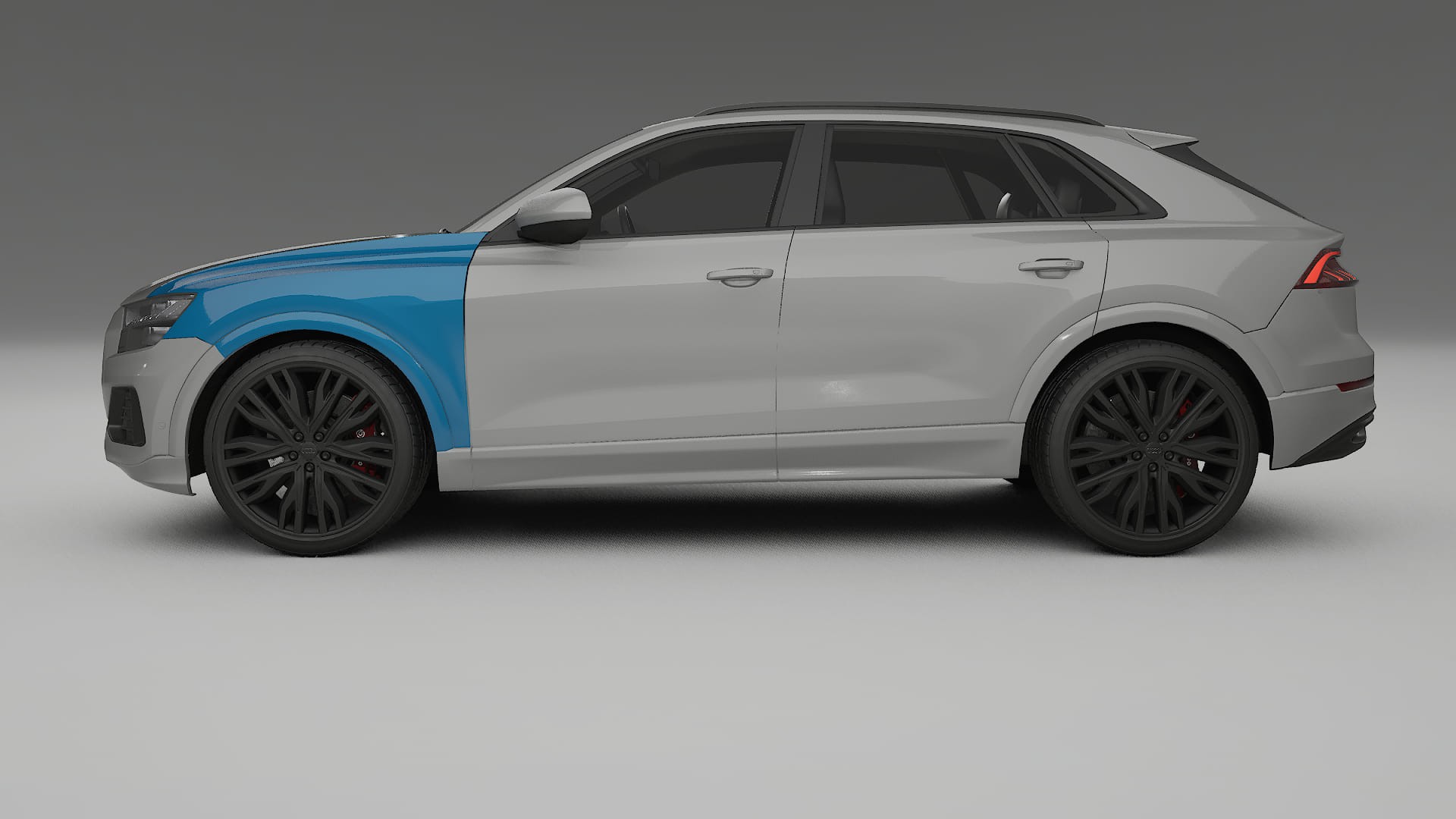 Pellicola Protettiva per Vernice Audi Q8 F1 prefacelift | Kit Completo CrystalGuard PPF Trasparente Pretagliato