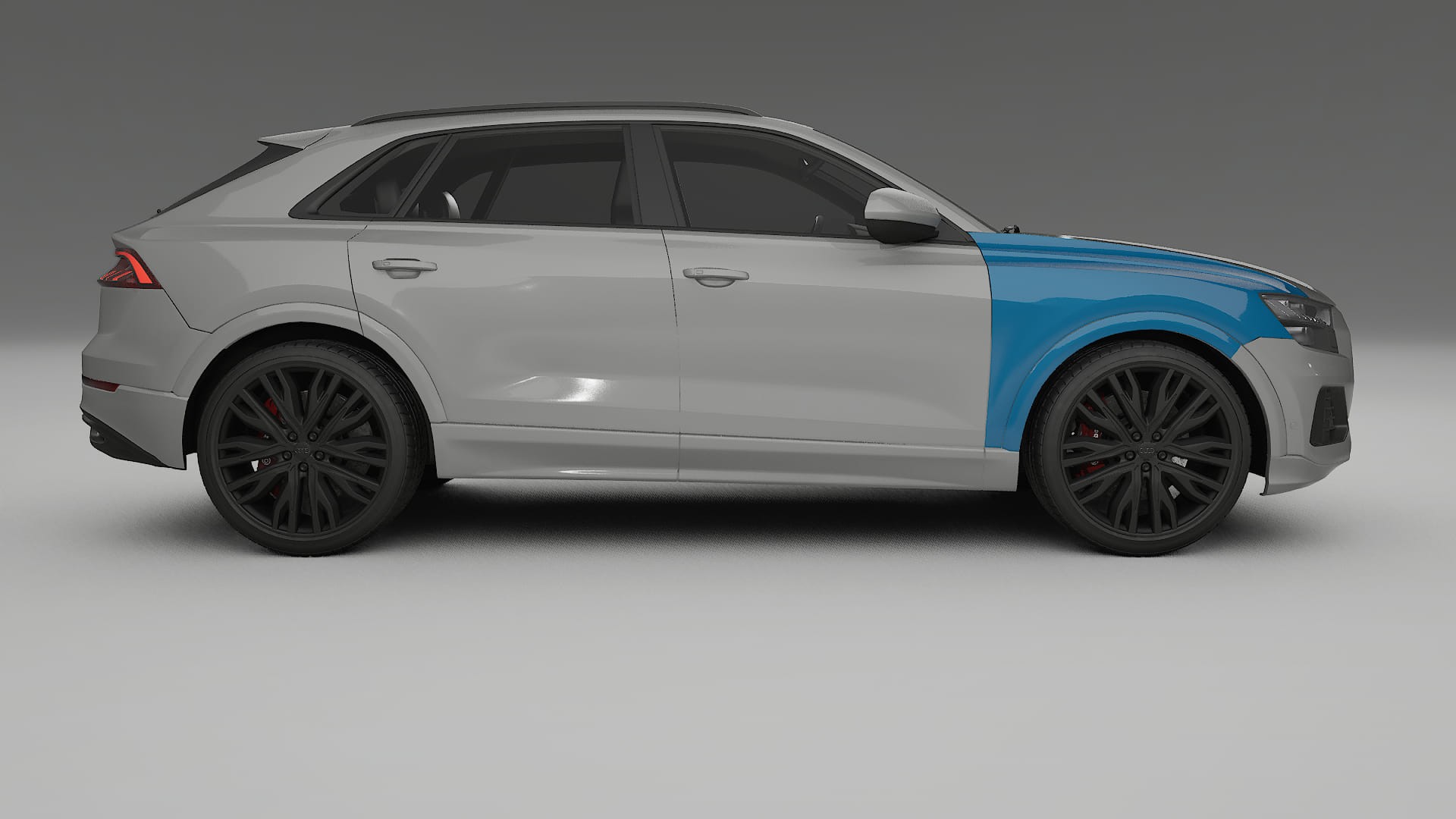 Pellicola Protettiva per Vernice Audi Q8 F1 prefacelift | Kit Completo CrystalGuard PPF Trasparente Pretagliato