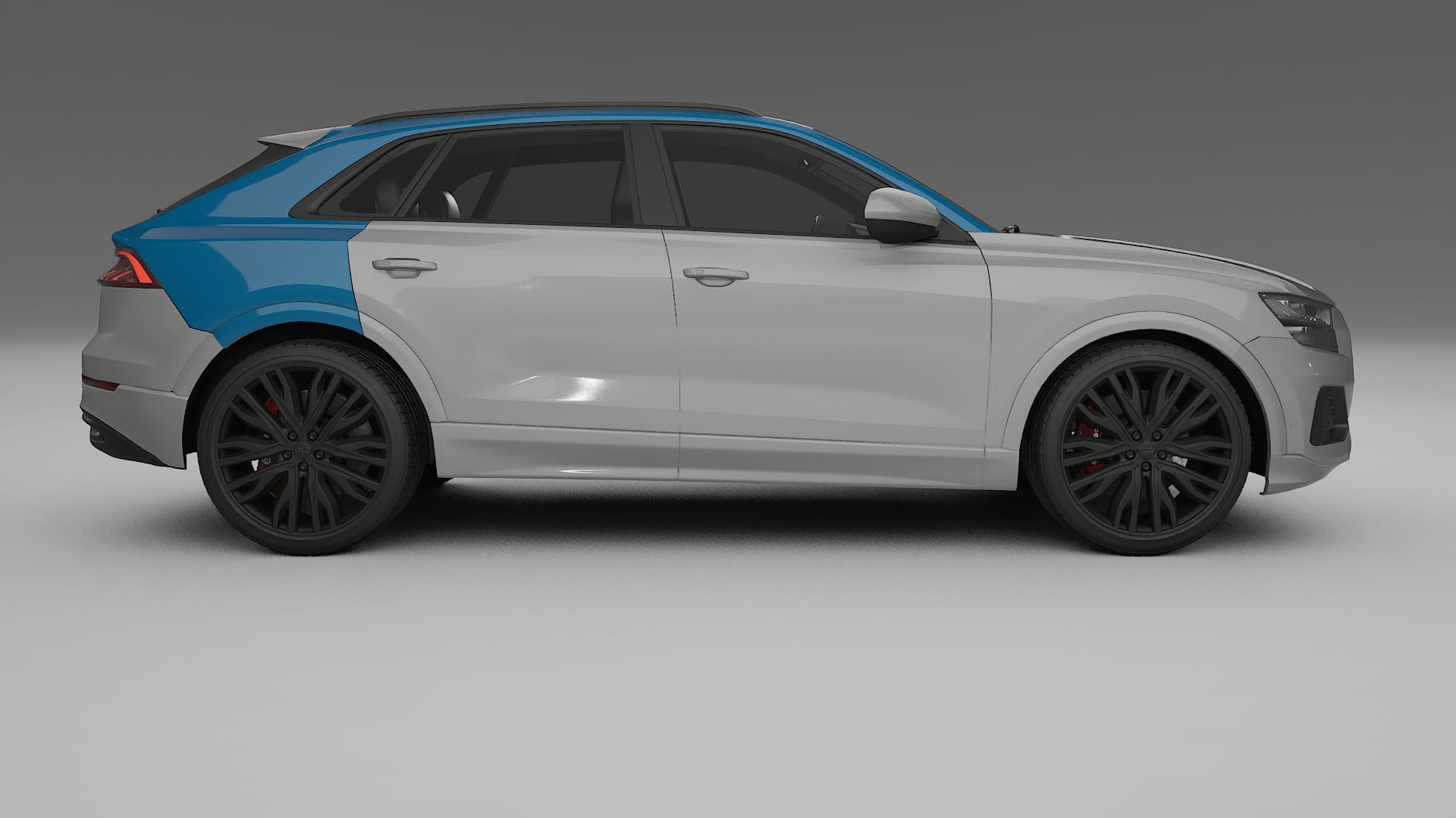 Pellicola Protettiva per Vernice Audi Q8 F1 prefacelift | Kit Completo CrystalGuard PPF Trasparente Pretagliato