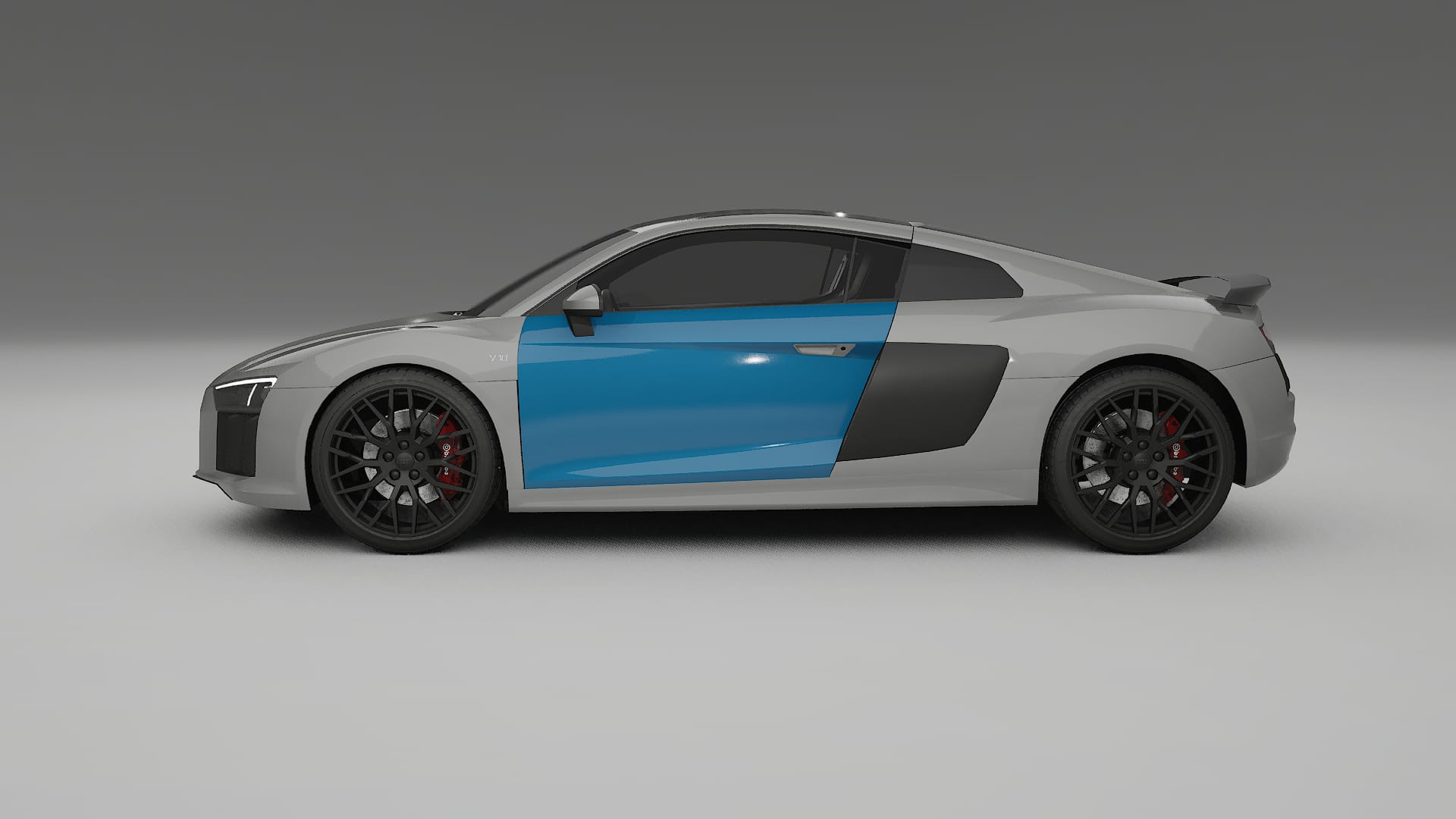 Pellicola Protettiva per Vernice Audi R8 typ-4S prefacelift | Kit Completo CrystalGuard PPF Trasparente Pretagliato