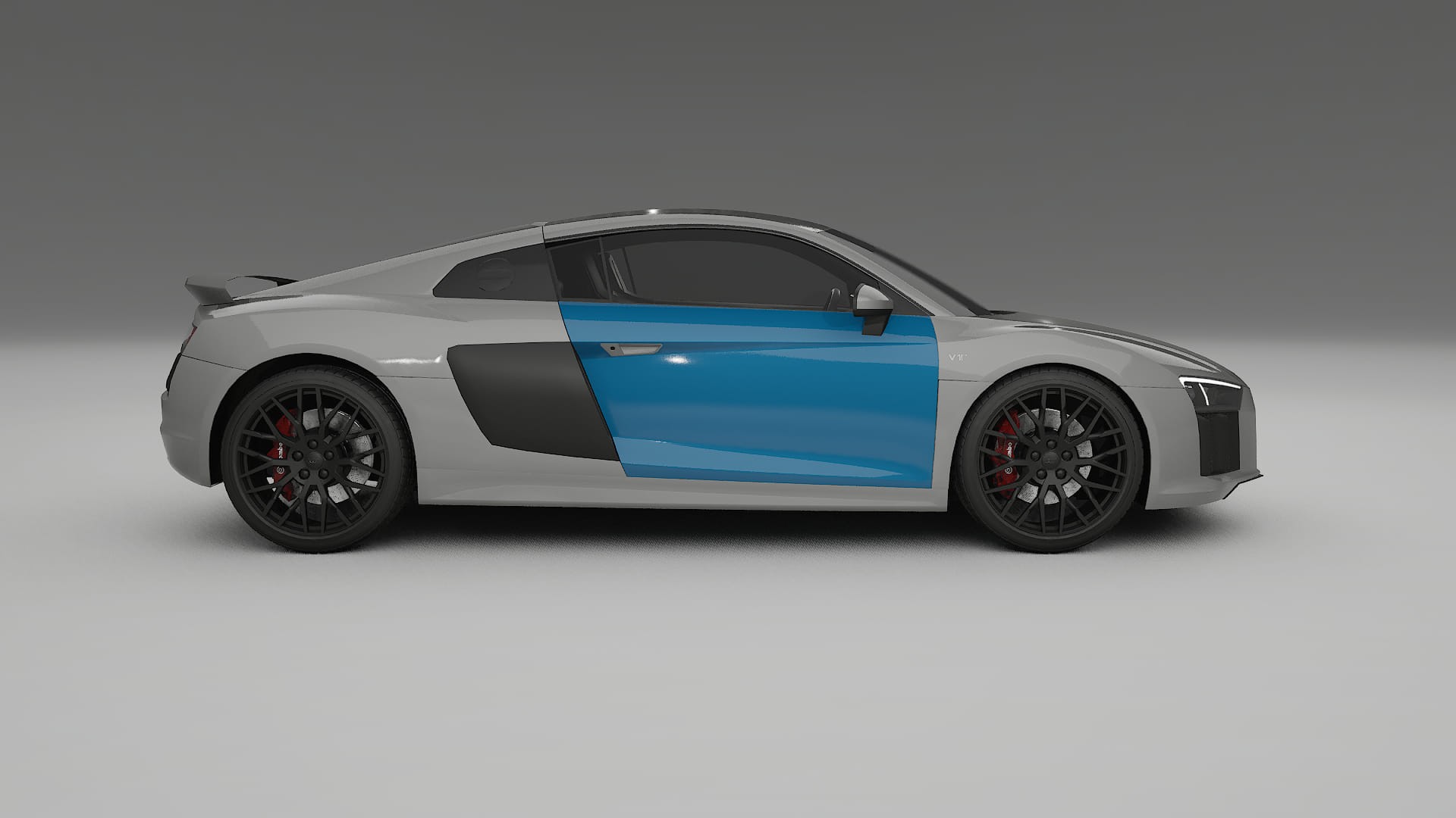 Pellicola Protettiva per Vernice Audi R8 typ-4S prefacelift | Kit Completo CrystalGuard PPF Trasparente Pretagliato
