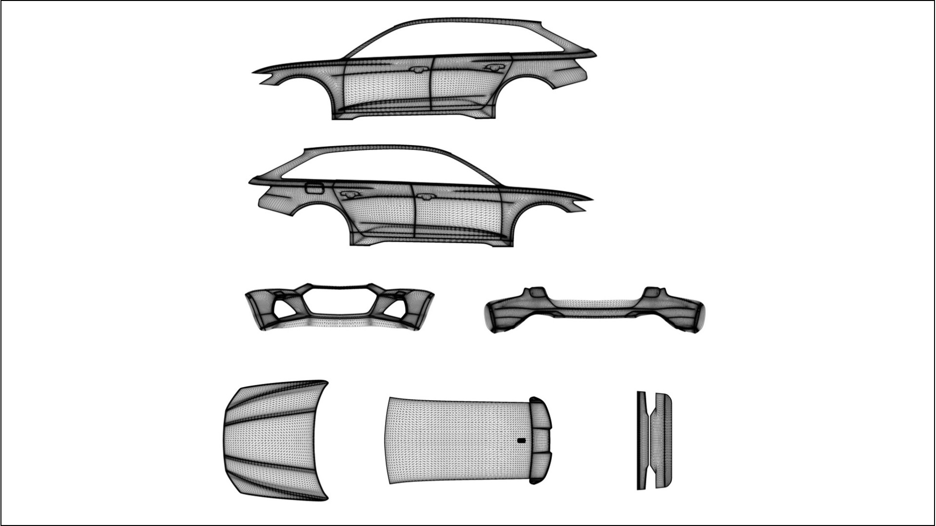 Pellicola Protettiva per Vernice Audi RS6 Avant C8 facelift | Kit Completo CrystalGuard PPF Trasparente Pretagliato