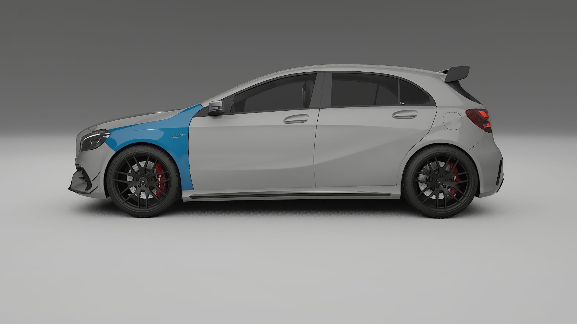 Pellicola Protettiva per Vernice Mercedes A45 AMG W176 | Kit Completo CrystalGuard PPF Trasparente Pretagliato