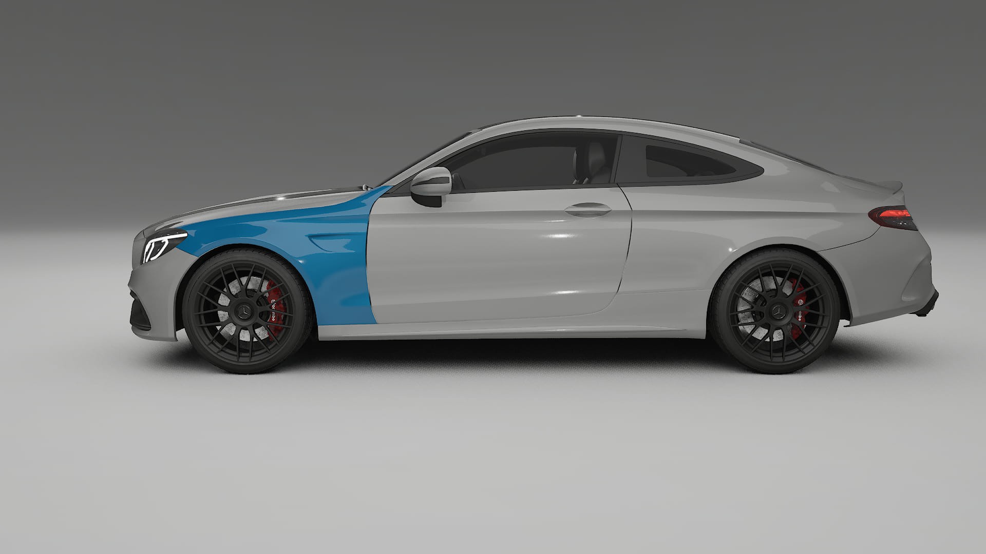 Pellicola Protettiva per Vernice Mercedes C63 AMG W205 coupe | Kit Completo CrystalGuard PPF Trasparente Pretagliato