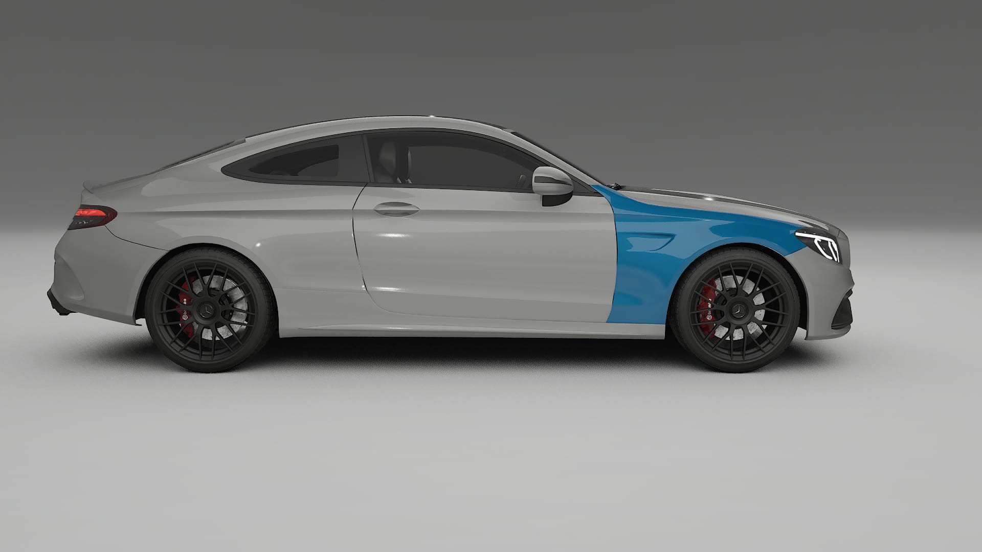 Pellicola Protettiva per Vernice Mercedes C63 AMG W205 coupe | Kit Completo CrystalGuard PPF Trasparente Pretagliato