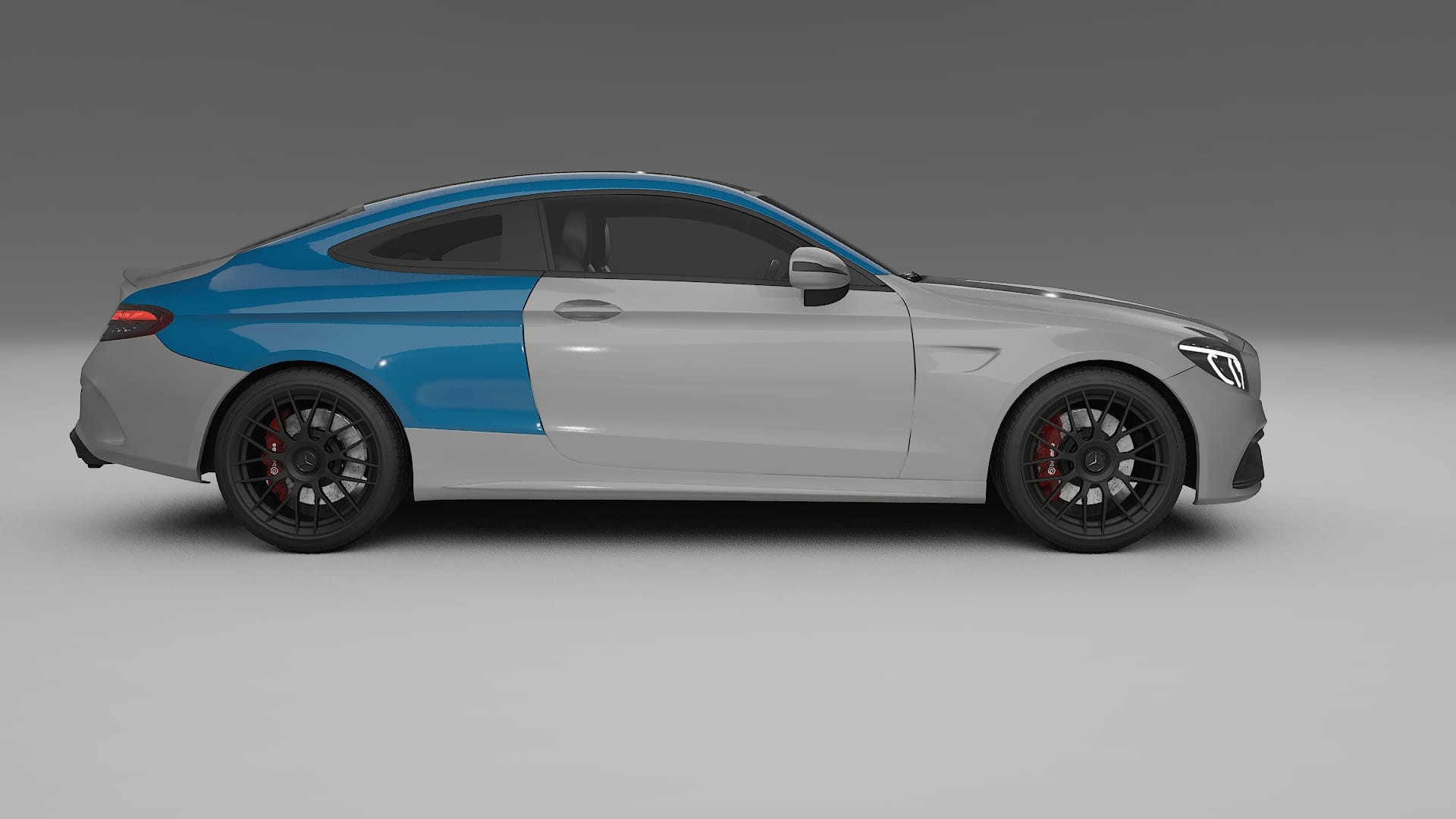 Pellicola Protettiva per Vernice Mercedes C63 AMG W205 coupe | Kit Completo CrystalGuard PPF Trasparente Pretagliato