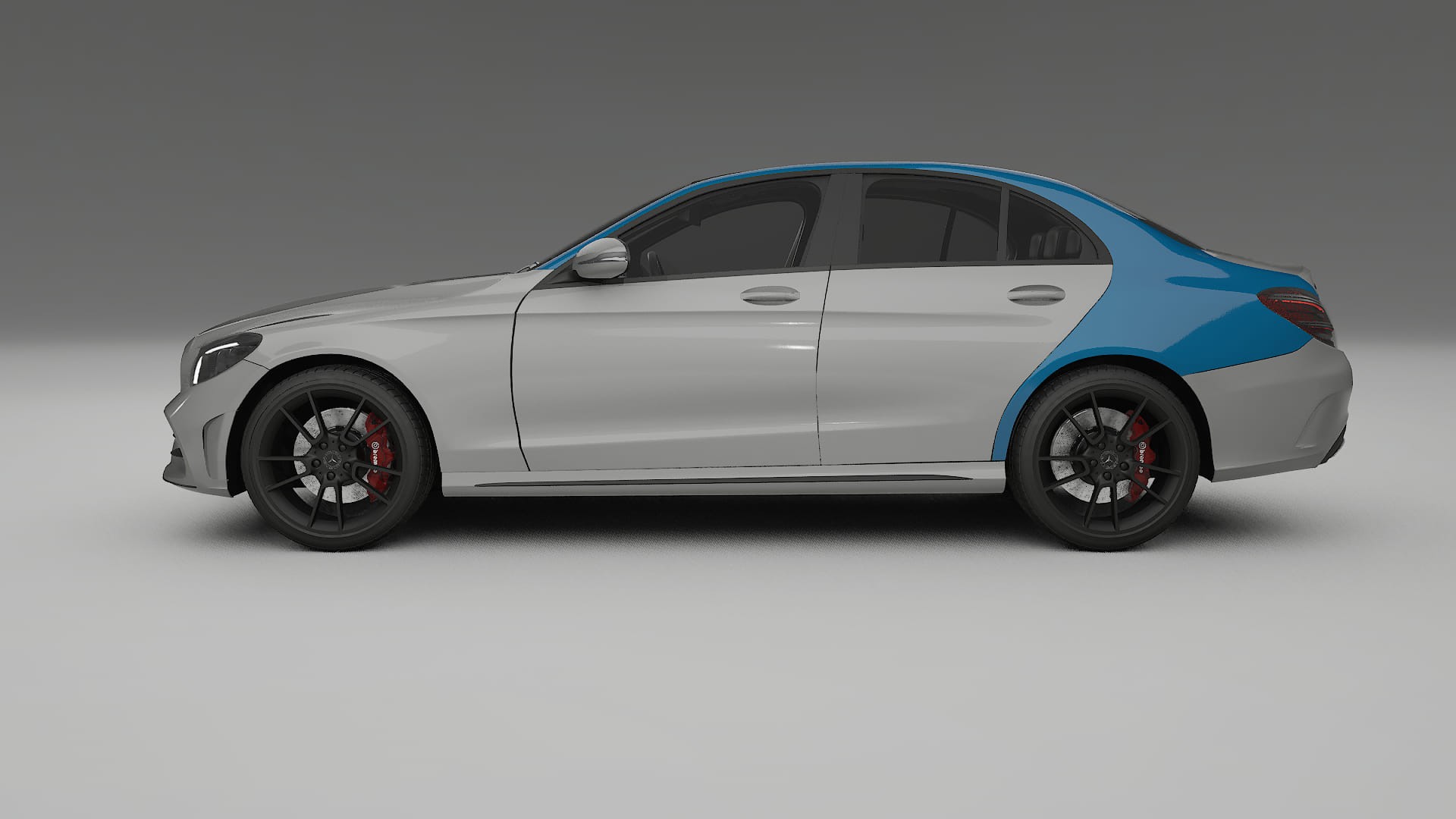 Pellicola Protettiva per Vernice Mercedes C-class W205 AMG berlina | Kit Completo CrystalGuard PPF Trasparente Pretagliato