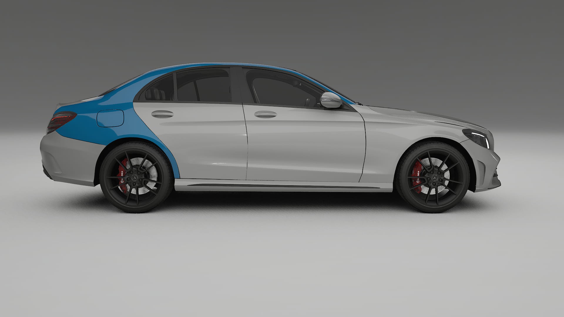 Pellicola Protettiva per Vernice Mercedes C-class W205 AMG berlina | Kit Completo CrystalGuard PPF Trasparente Pretagliato