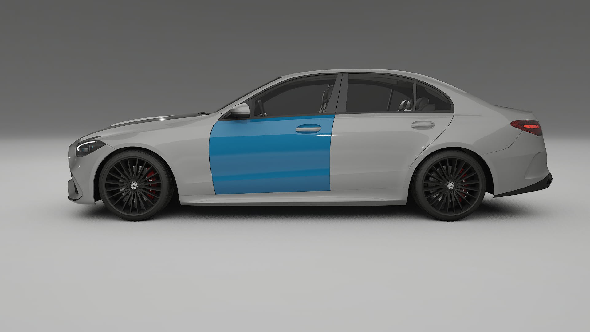 Pellicola Protettiva per Vernice Mercedes C-class W206 | Kit Completo CrystalGuard PPF Trasparente Pretagliato