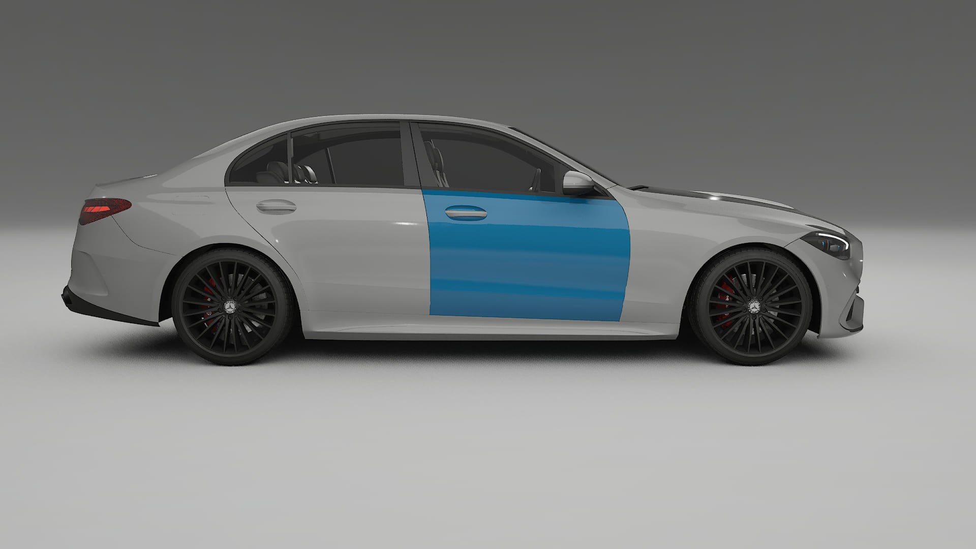 Pellicola Protettiva per Vernice Mercedes C-class W206 | Kit Completo CrystalGuard PPF Trasparente Pretagliato