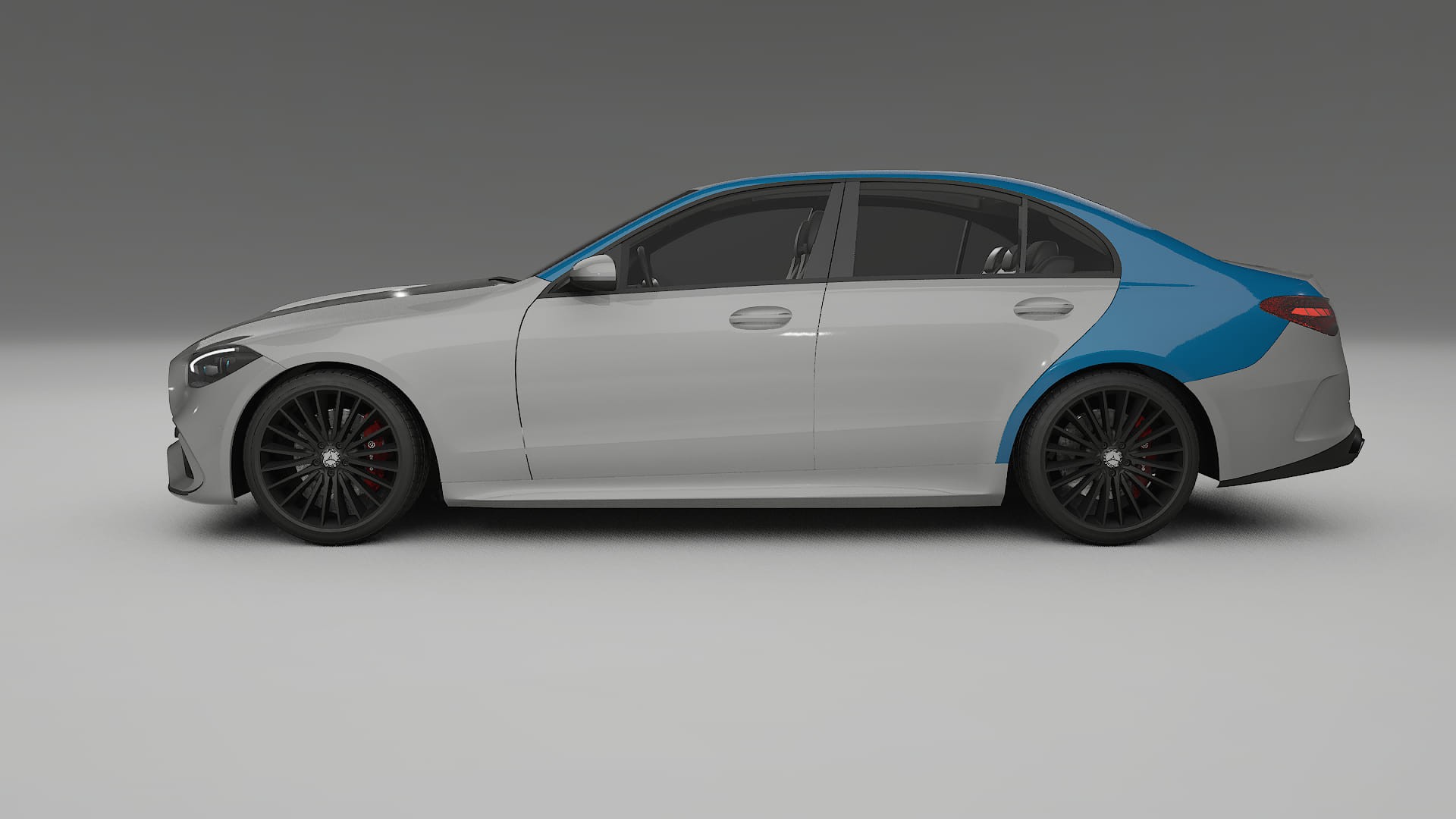 Pellicola Protettiva per Vernice Mercedes C-class W206 | Kit Completo CrystalGuard PPF Trasparente Pretagliato