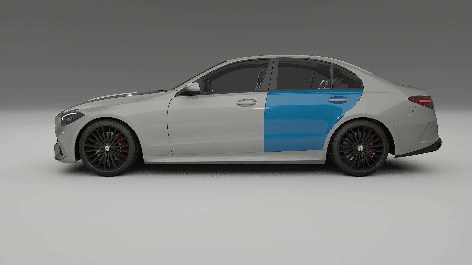 Pellicola Protettiva per Vernice Mercedes C-class W206 | Kit Completo CrystalGuard PPF Trasparente Pretagliato