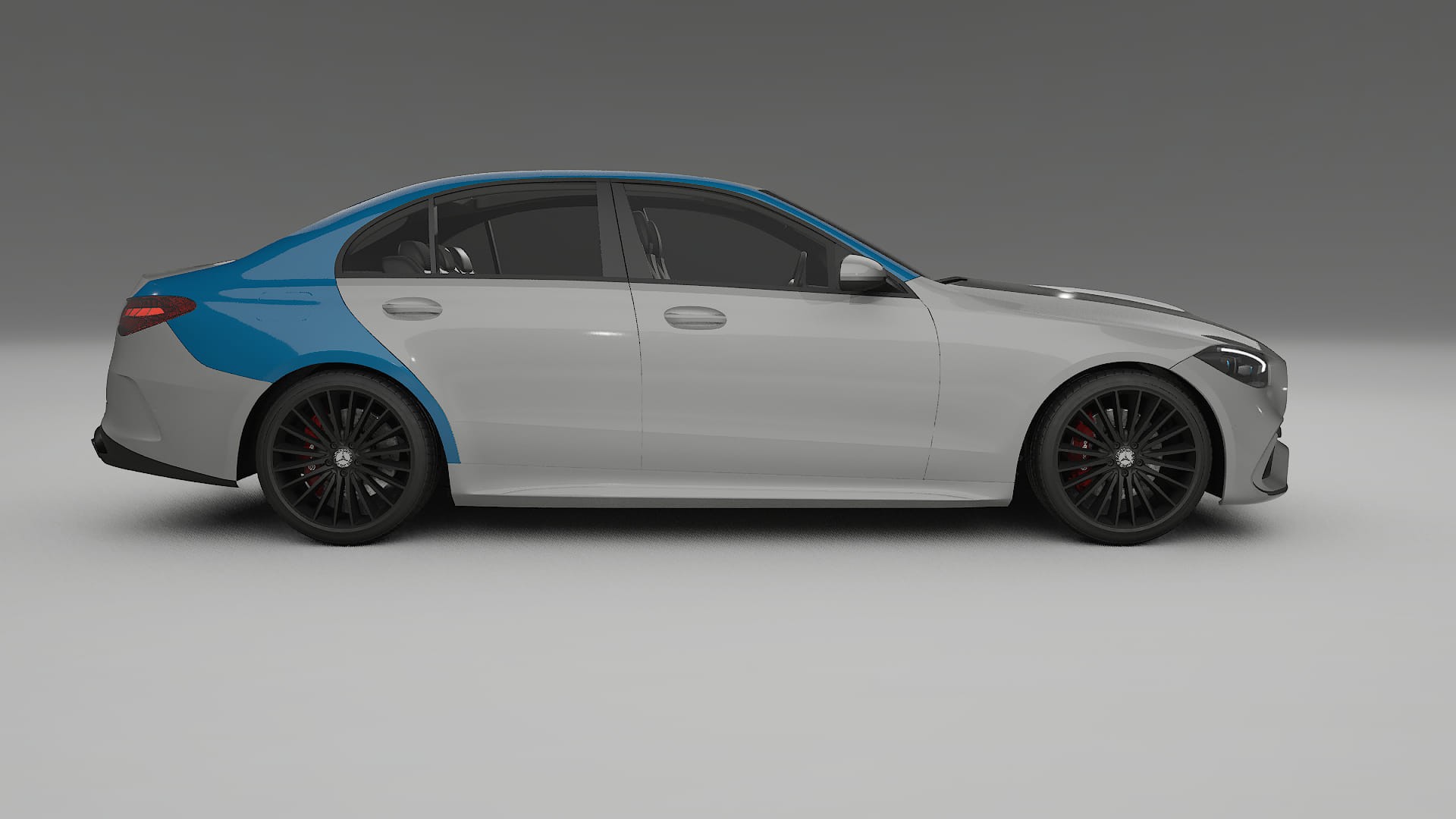 Pellicola Protettiva per Vernice Mercedes C-class W206 | Kit Completo CrystalGuard PPF Trasparente Pretagliato