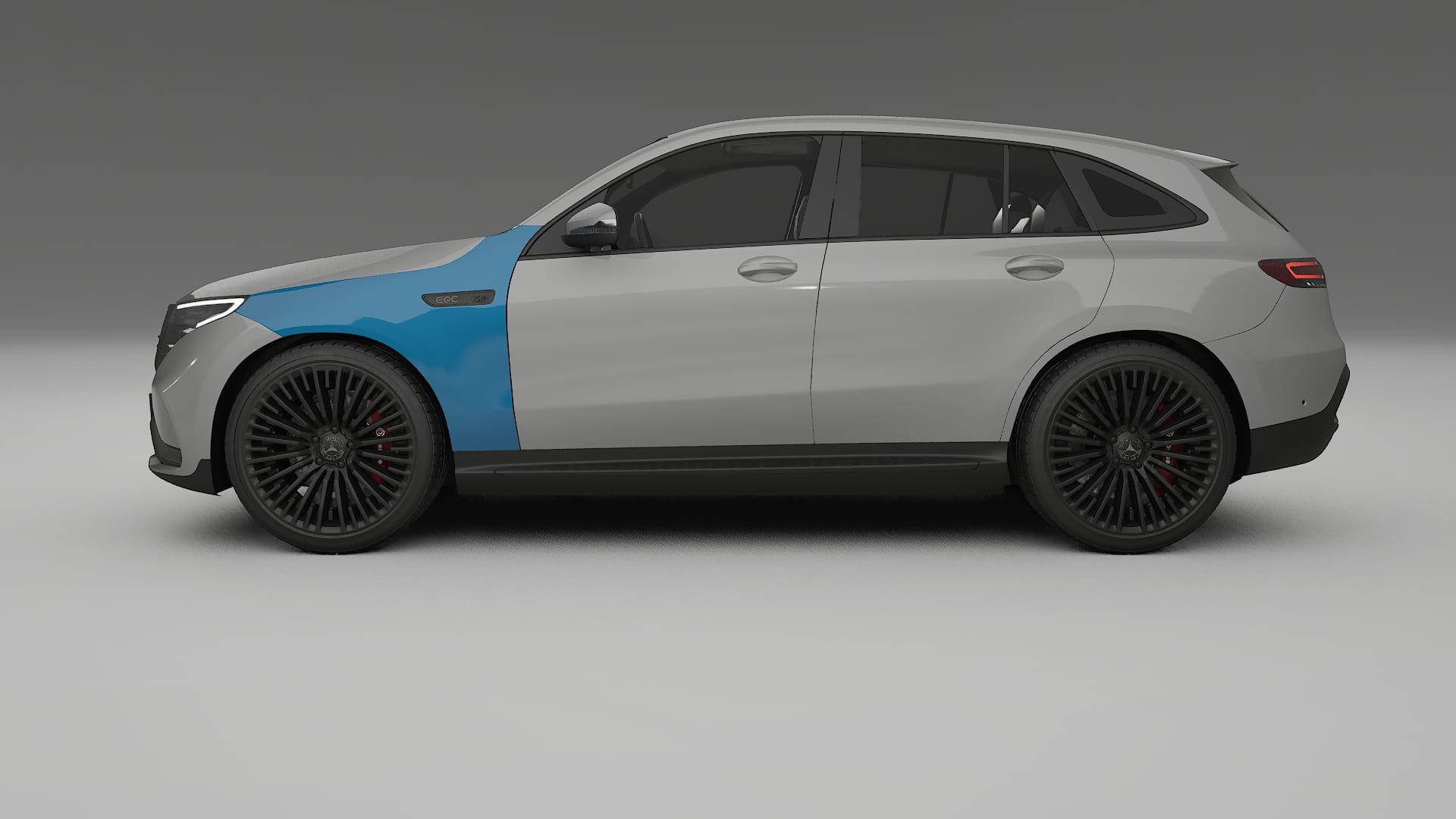 Pellicola Protettiva per Vernice Mercedes EQC AMG | Kit Completo CrystalGuard PPF Trasparente Pretagliato