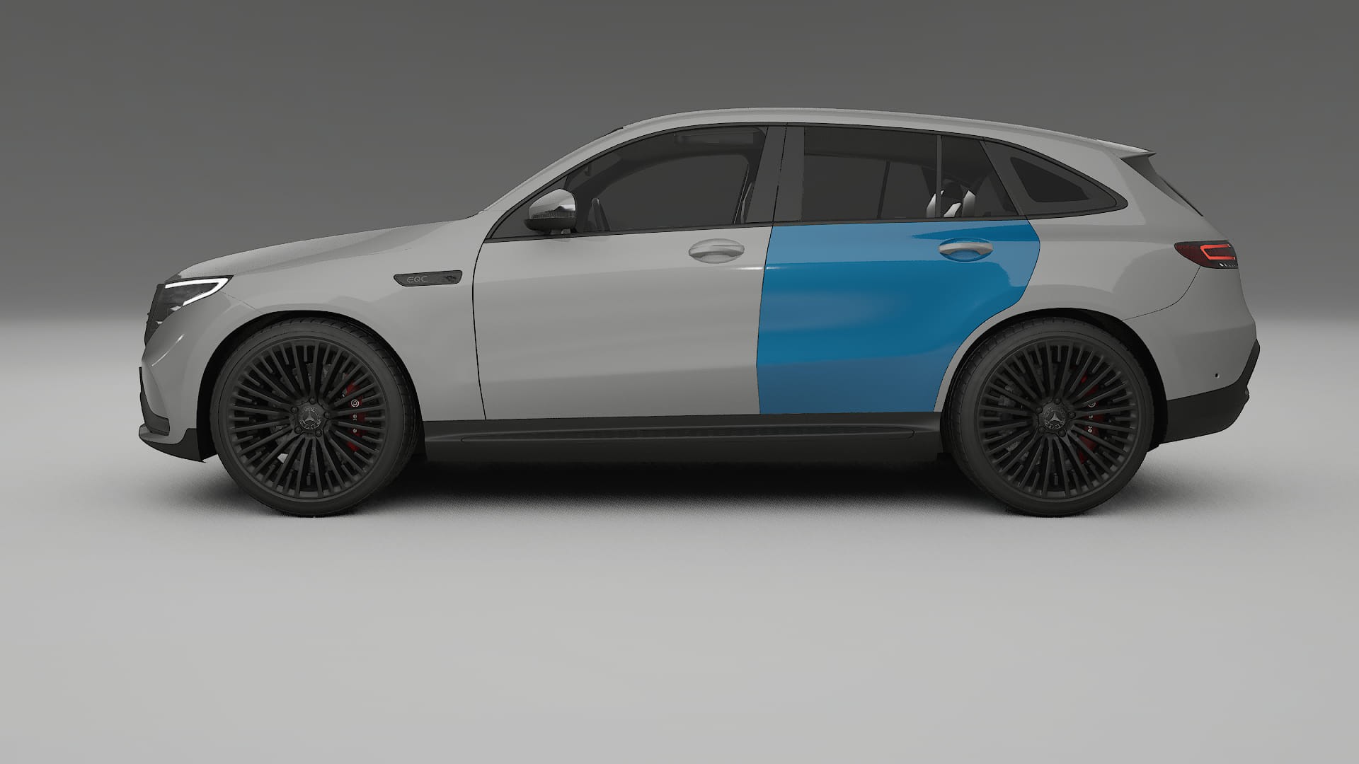 Pellicola Protettiva per Vernice Mercedes EQC AMG | Kit Completo CrystalGuard PPF Trasparente Pretagliato