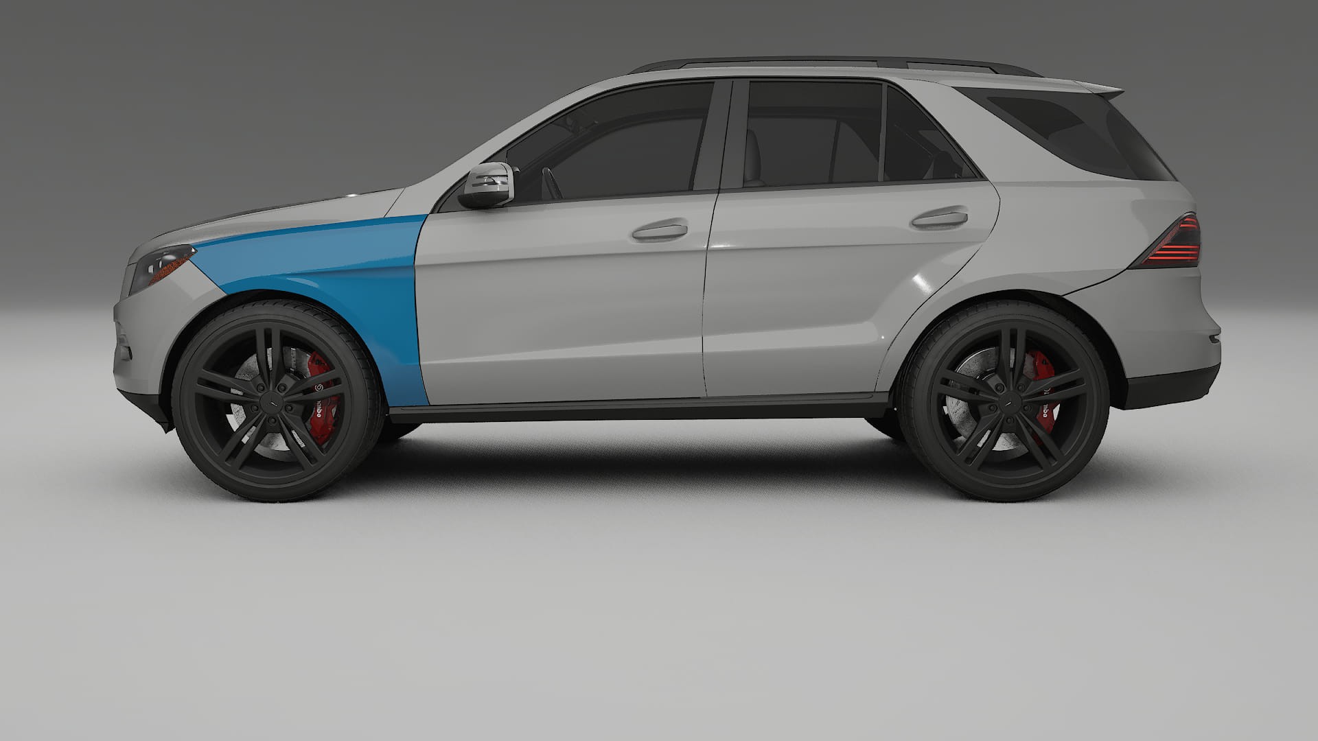 Pellicola Protettiva per Vernice Mercedes M-class W166 | Kit Completo CrystalGuard PPF Trasparente Pretagliato