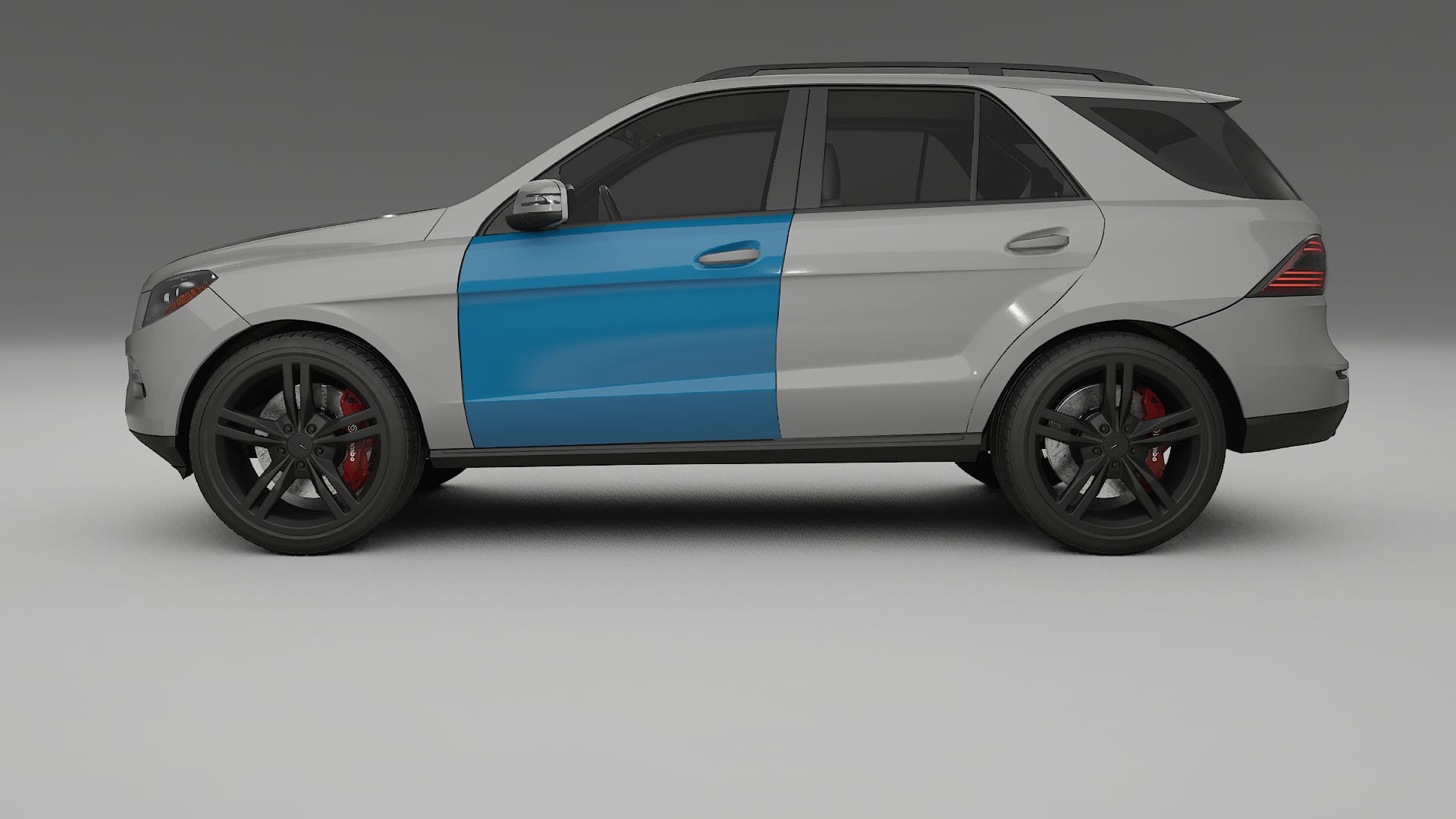 Pellicola Protettiva per Vernice Mercedes M-class W166 | Kit Completo CrystalGuard PPF Trasparente Pretagliato