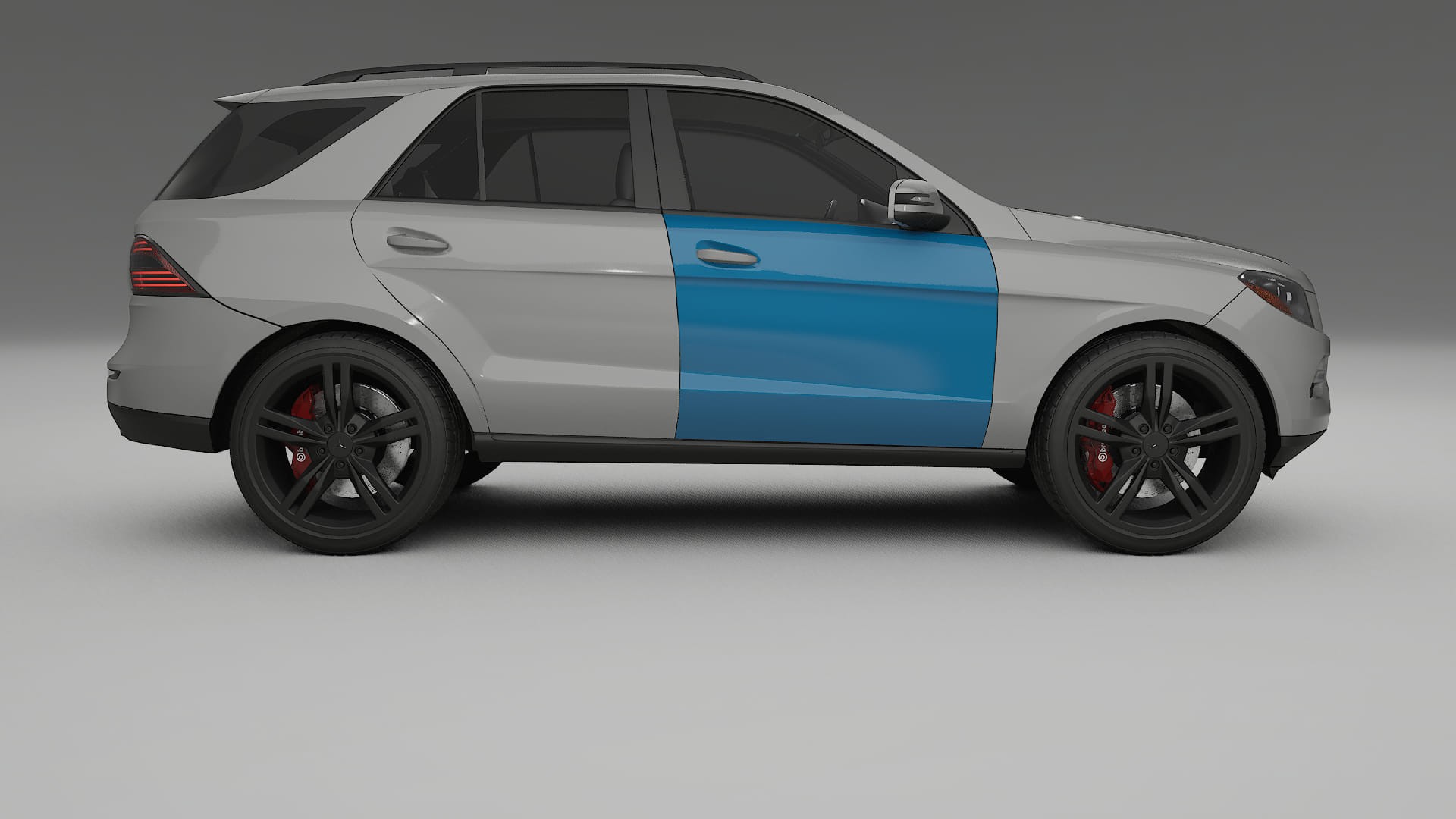 Pellicola Protettiva per Vernice Mercedes M-class W166 | Kit Completo CrystalGuard PPF Trasparente Pretagliato