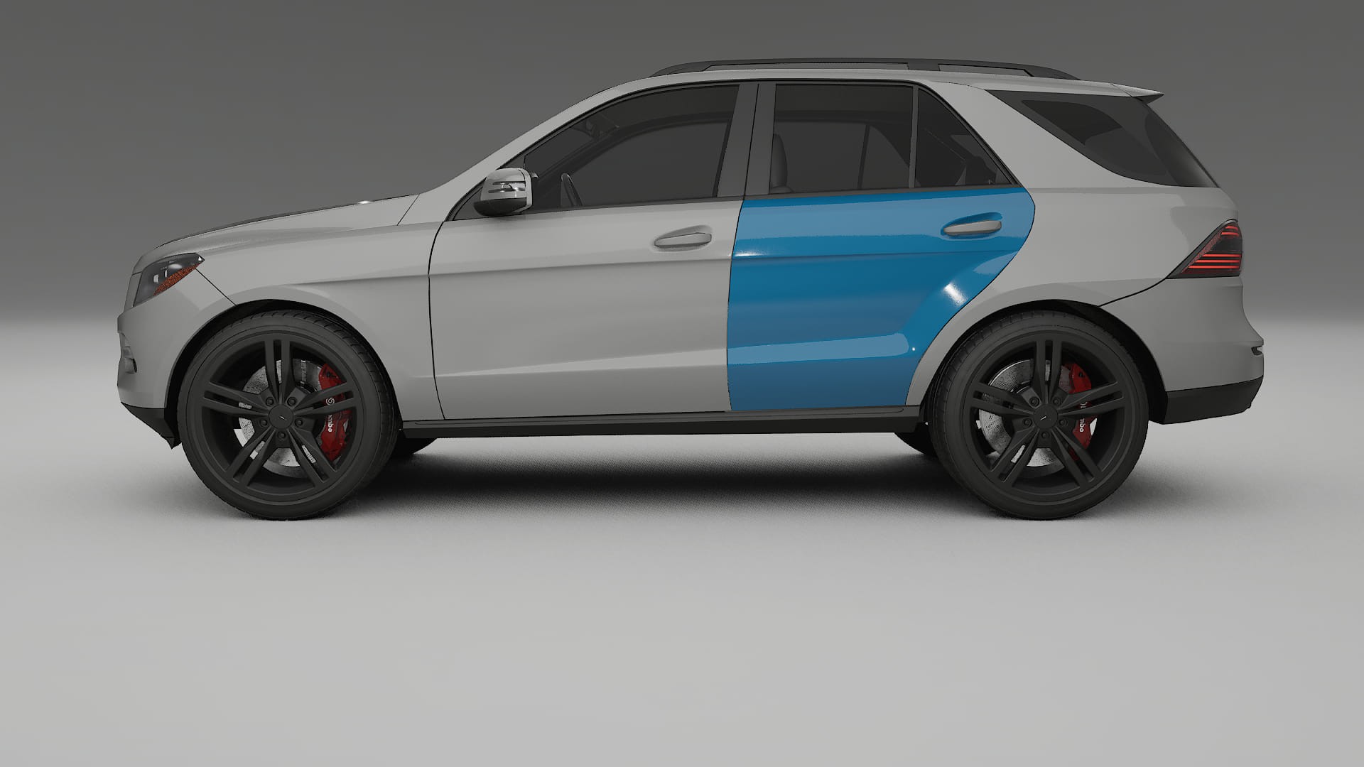 Pellicola Protettiva per Vernice Mercedes M-class W166 | Kit Completo CrystalGuard PPF Trasparente Pretagliato