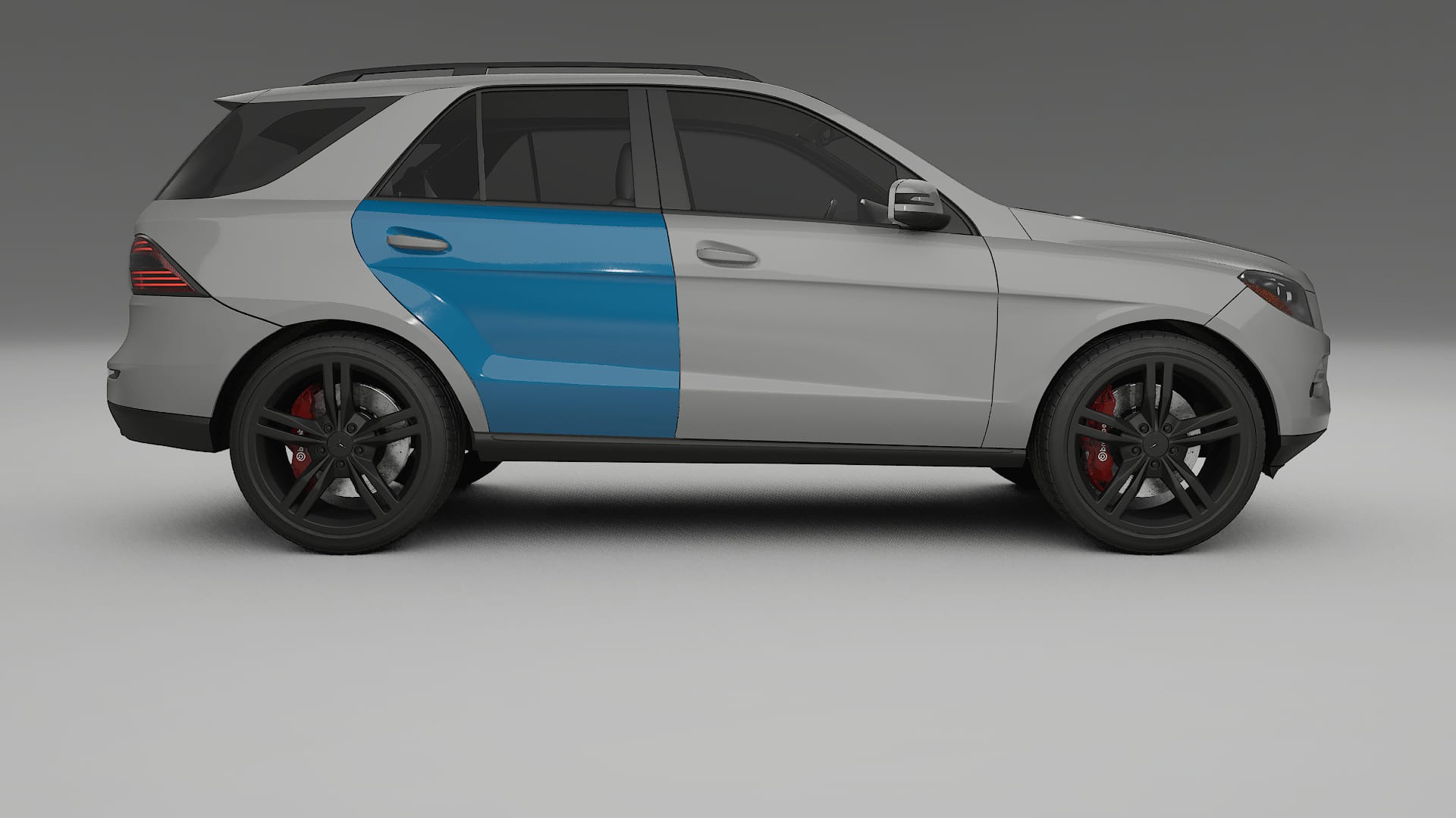 Pellicola Protettiva per Vernice Mercedes M-class W166 | Kit Completo CrystalGuard PPF Trasparente Pretagliato