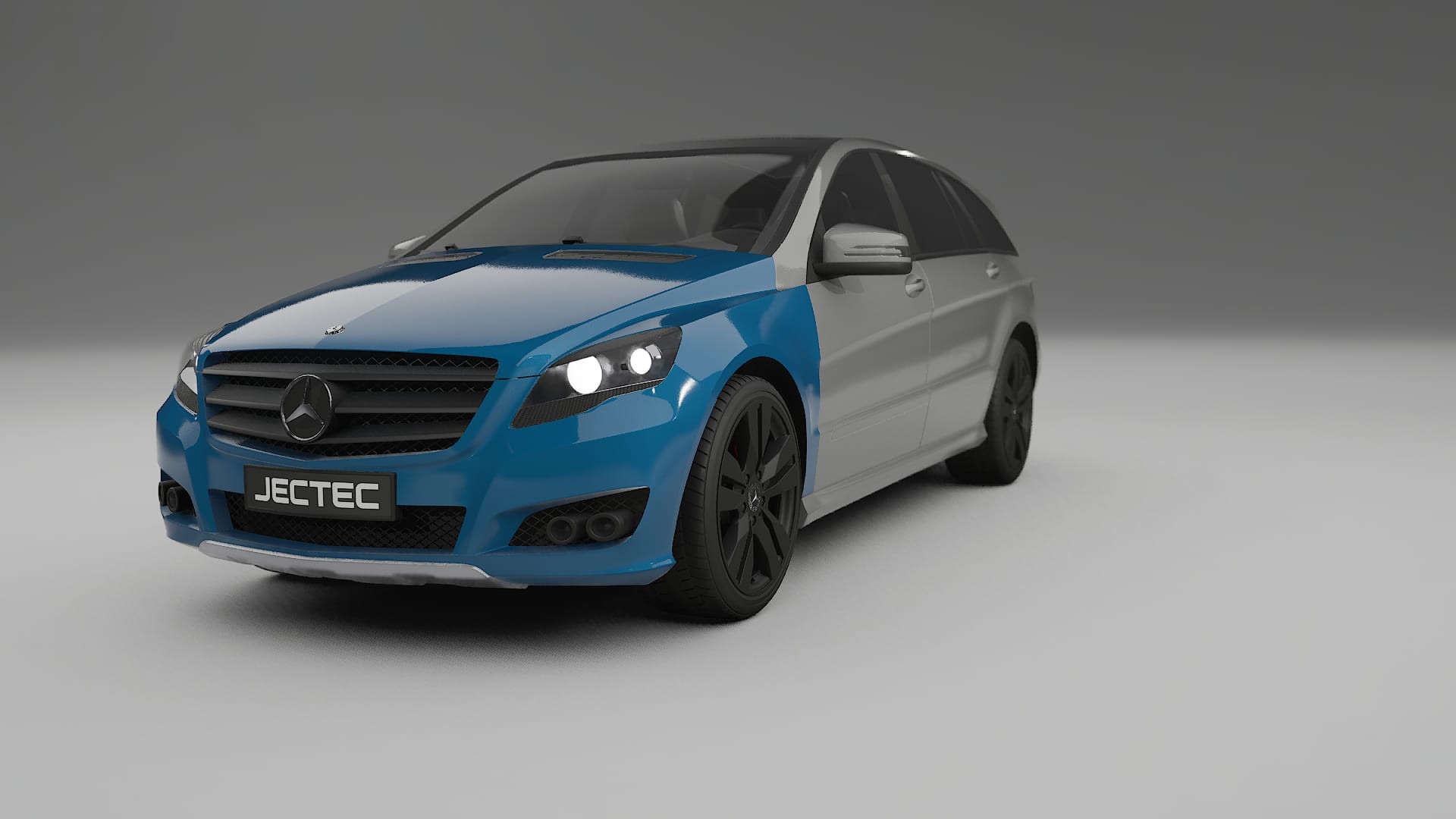 Pellicola Protettiva per Vernice Mercedes R-class W251 facelift | Kit Completo CrystalGuard PPF Trasparente Pretagliato