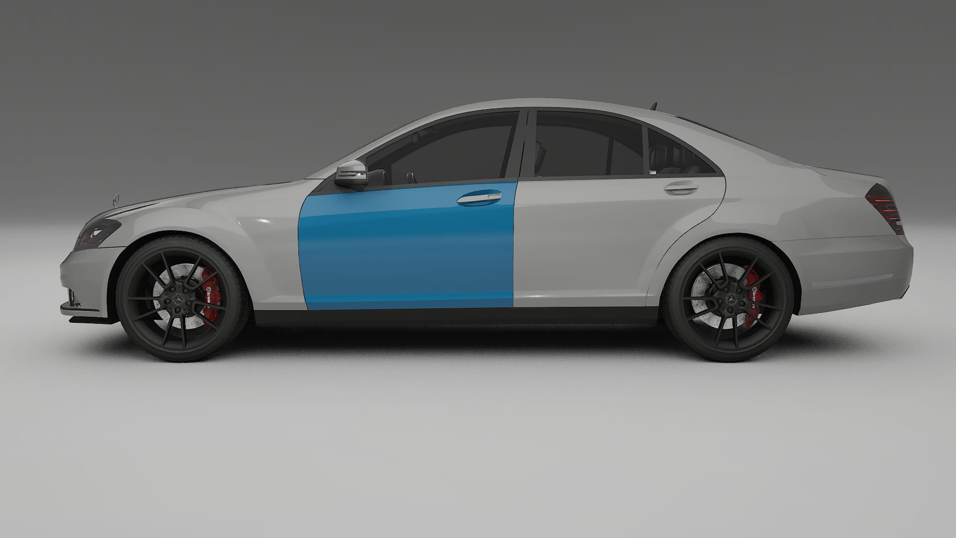 Pellicola Protettiva per Vernice Mercedes S-class W221 facelift | Kit Completo CrystalGuard PPF Trasparente Pretagliato