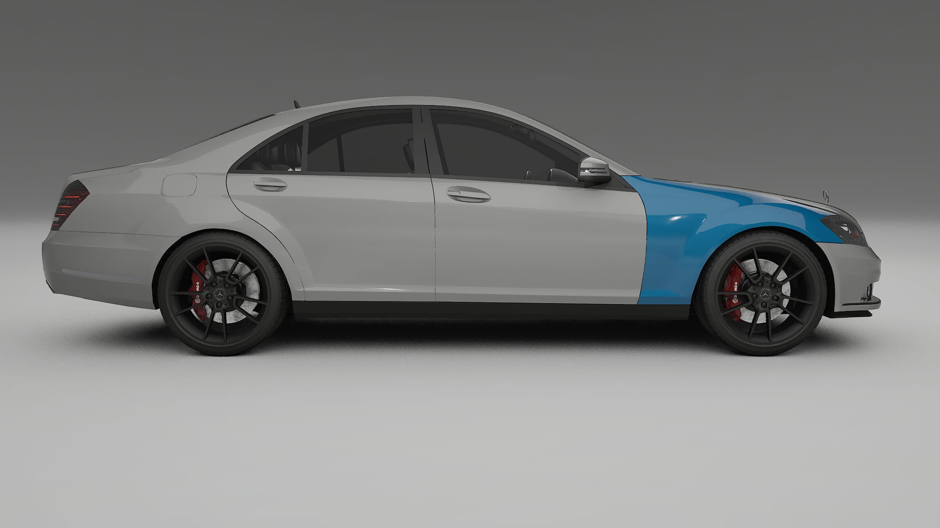 Pellicola Protettiva per Vernice Mercedes S-class W221 facelift | Kit Completo CrystalGuard PPF Trasparente Pretagliato