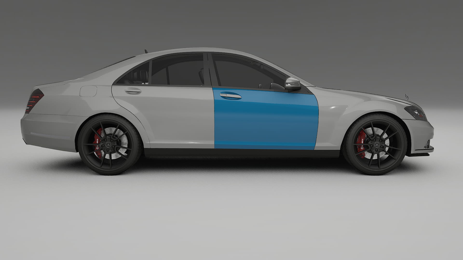 Pellicola Protettiva per Vernice Mercedes S-class W221 facelift | Kit Completo CrystalGuard PPF Trasparente Pretagliato