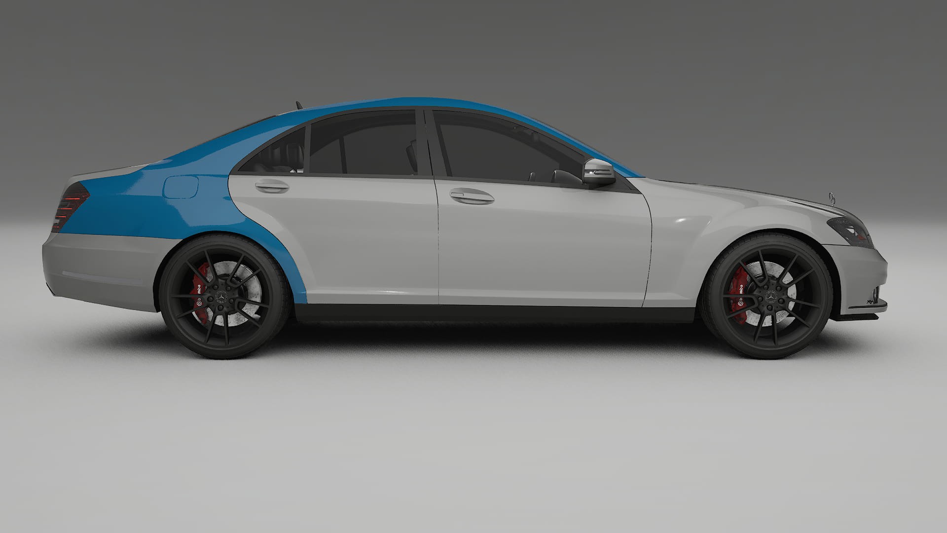 Pellicola Protettiva per Vernice Mercedes S-class W221 facelift | Kit Completo CrystalGuard PPF Trasparente Pretagliato