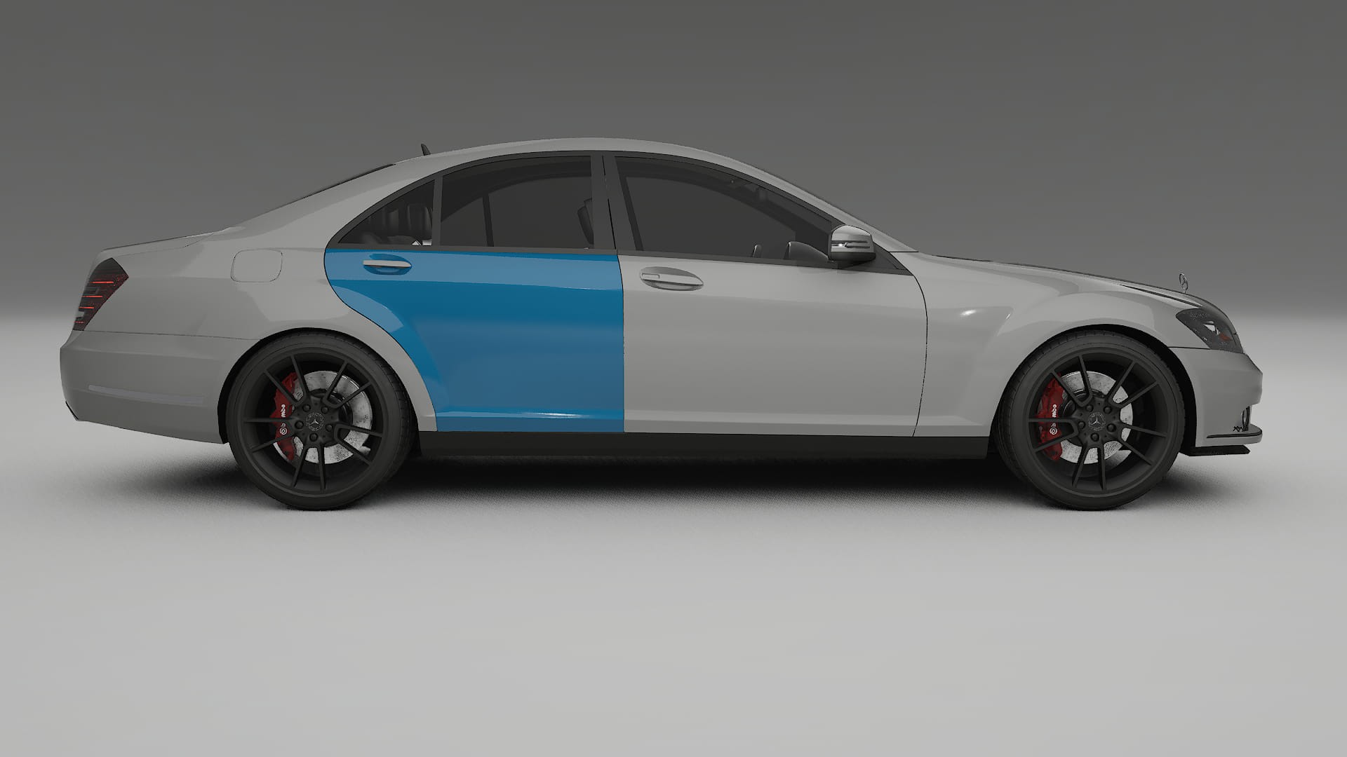 Pellicola Protettiva per Vernice Mercedes S-class W221 facelift | Kit Completo CrystalGuard PPF Trasparente Pretagliato