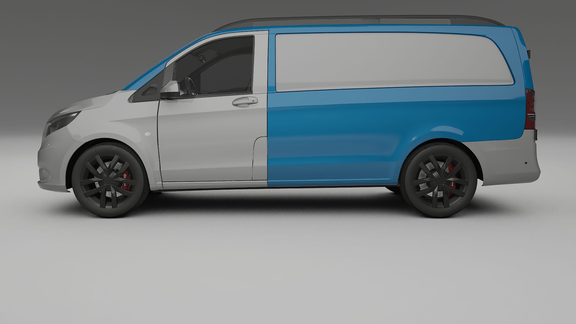 Pellicola Protettiva per Vernice Mercedes Vito Corto W447 prefacelift | Kit Completo CrystalGuard PPF Trasparente Pretagliato