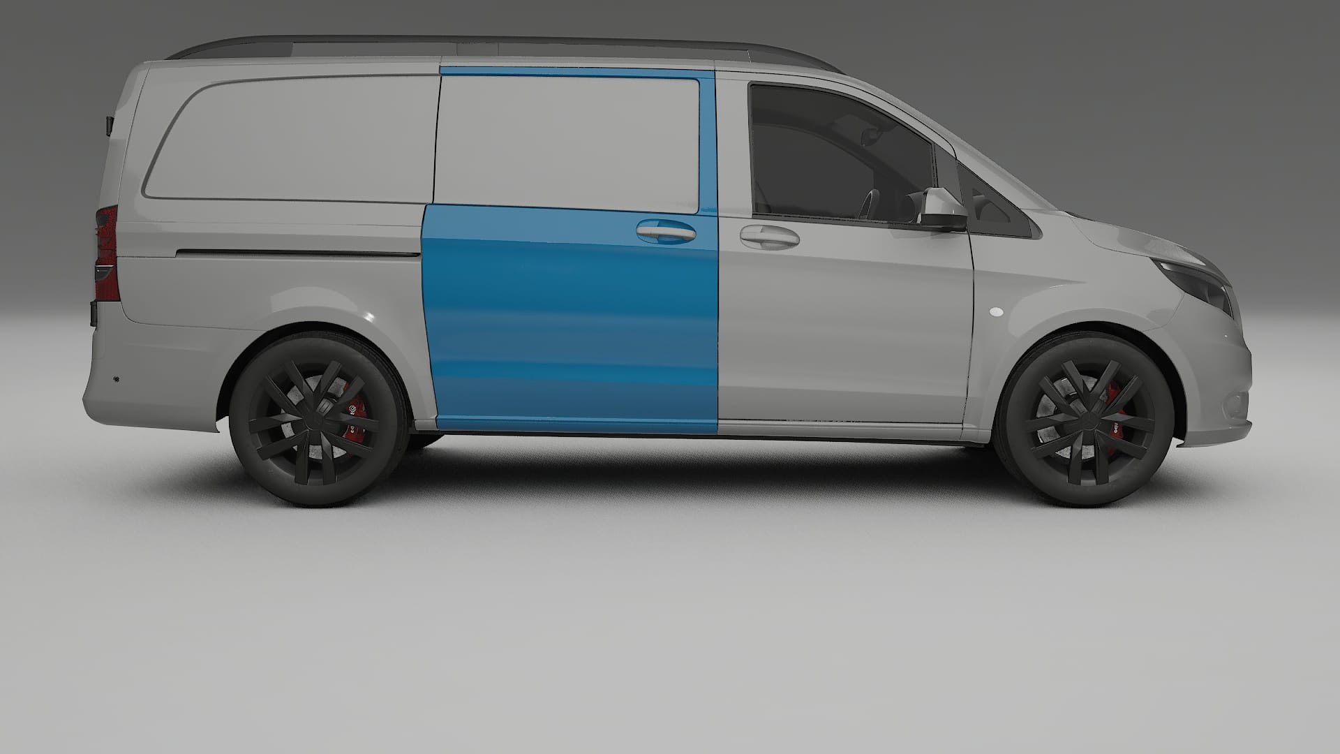 Pellicola Protettiva per Vernice Mercedes Vito Corto W447 prefacelift | Kit Completo CrystalGuard PPF Trasparente Pretagliato
