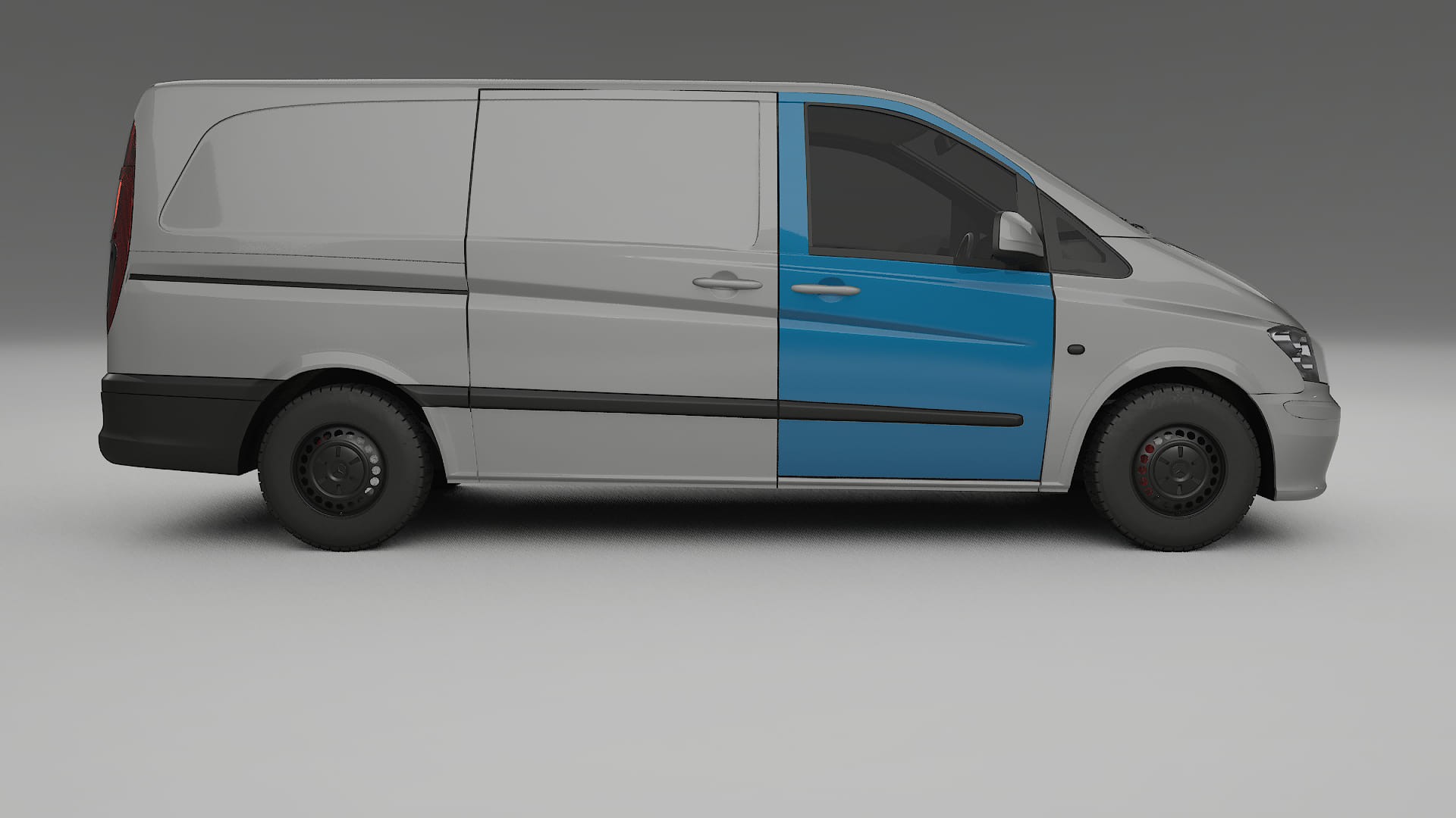 Pellicola Protettiva per Vernice Mercedes Vito Corto W639 facelift | Kit Completo CrystalGuard PPF Trasparente Pretagliato