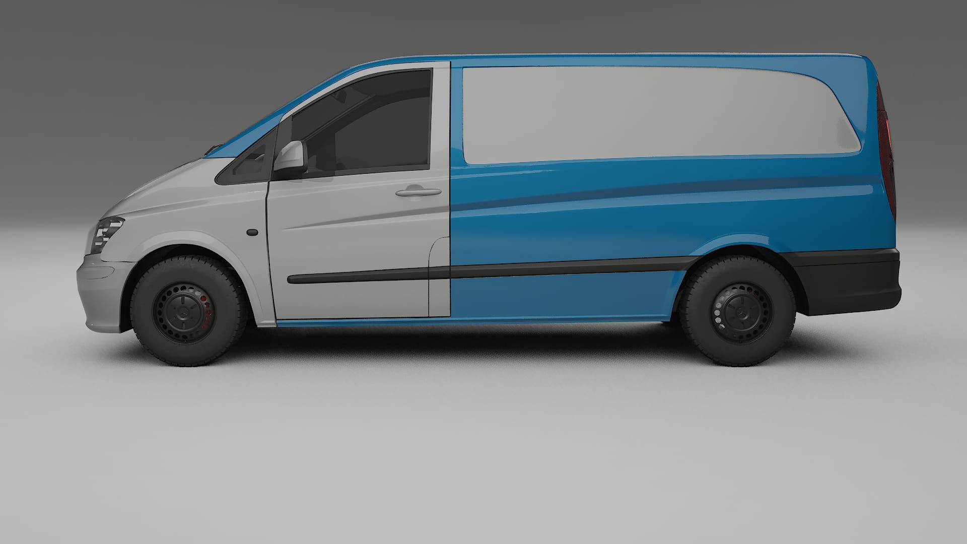 Pellicola Protettiva per Vernice Mercedes Vito Corto W639 facelift | Kit Completo CrystalGuard PPF Trasparente Pretagliato