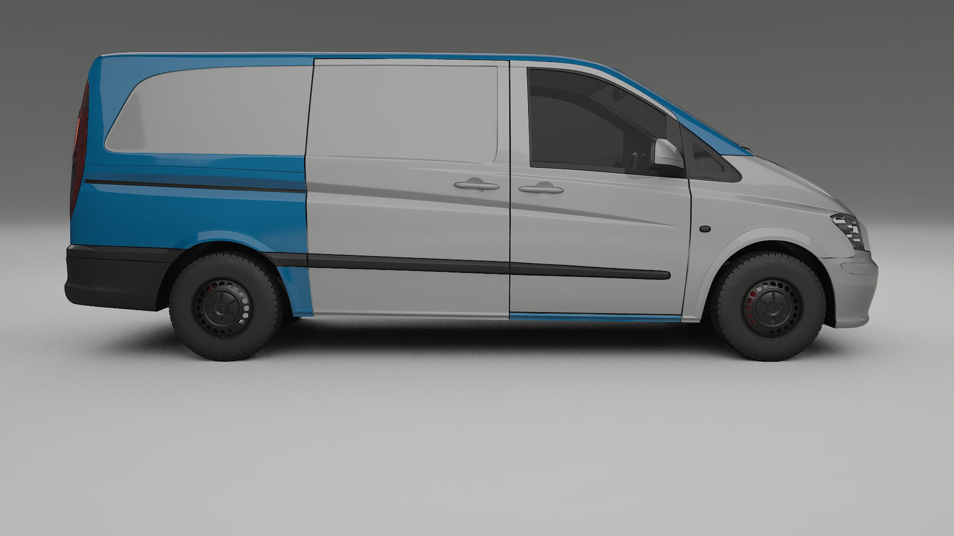 Pellicola Protettiva per Vernice Mercedes Vito Corto W639 facelift | Kit Completo CrystalGuard PPF Trasparente Pretagliato