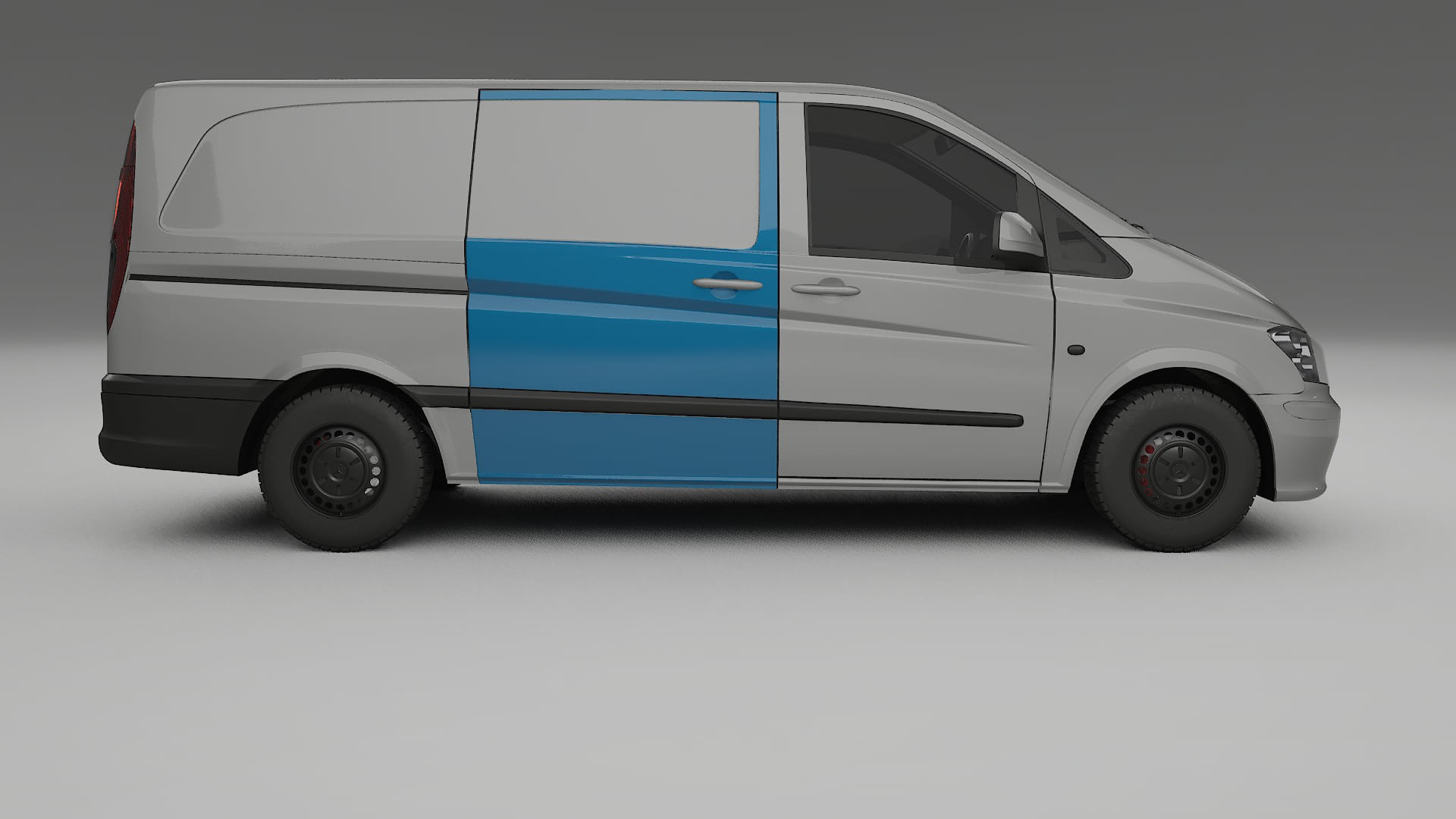 Pellicola Protettiva per Vernice Mercedes Vito Corto W639 facelift | Kit Completo CrystalGuard PPF Trasparente Pretagliato