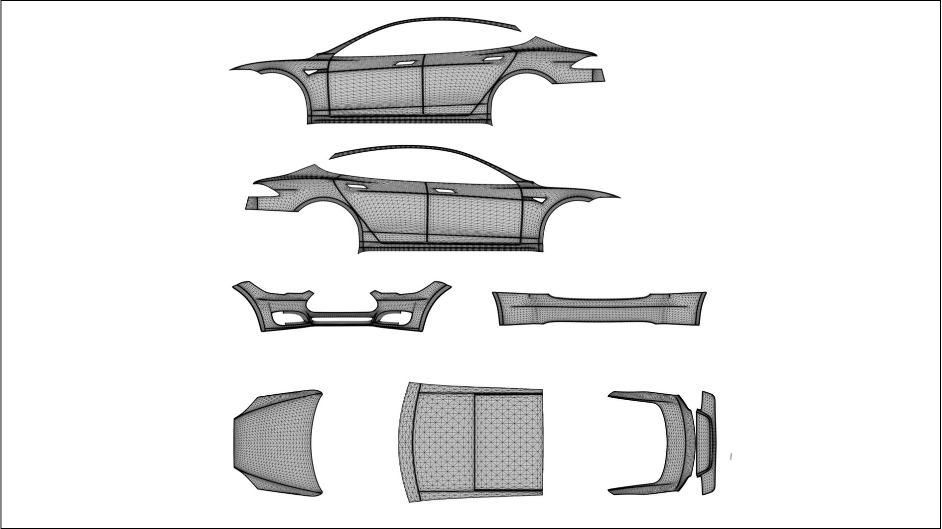 Pellicola Protettiva per Vernice Tesla Model-S | Kit Completo CrystalGuard PPF Trasparente Pretagliato
