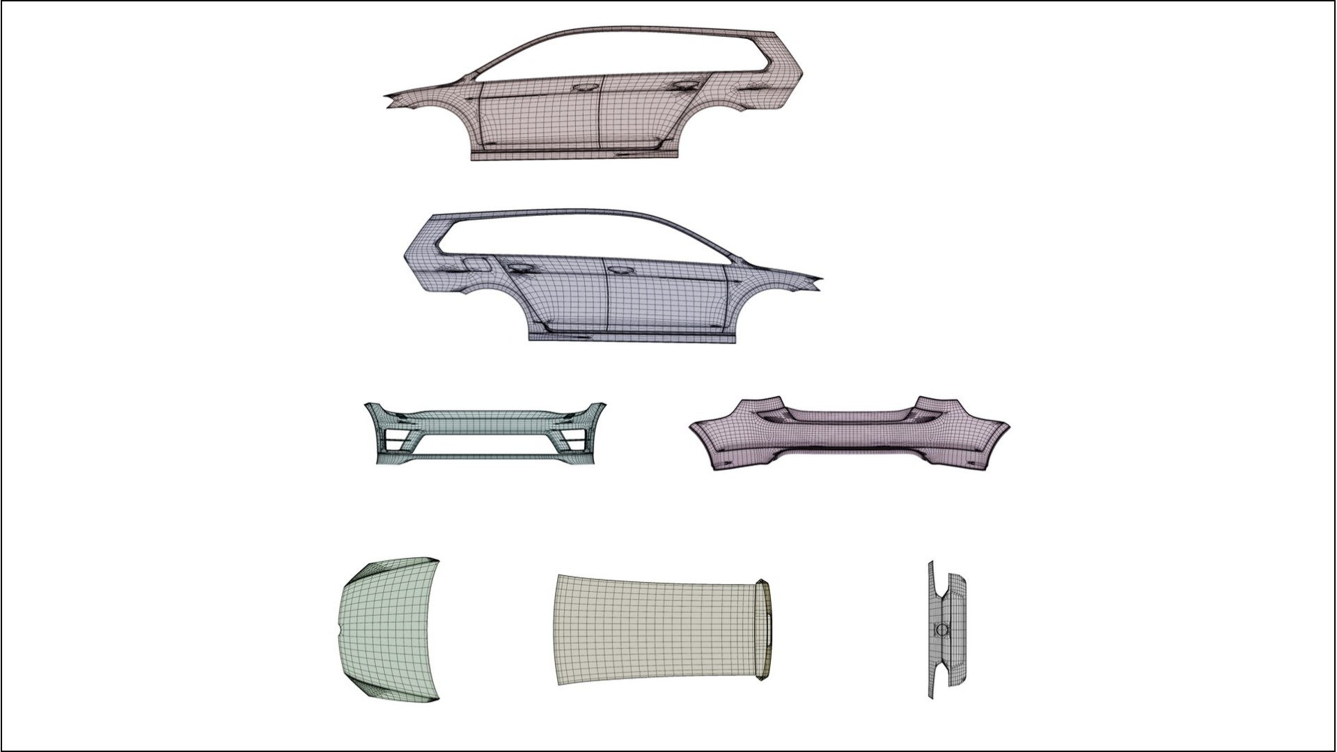 Pellicola Protettiva per Vernice VW Golf Variant Mk7 | Kit Completo CrystalGuard PPF Trasparente Pretagliato