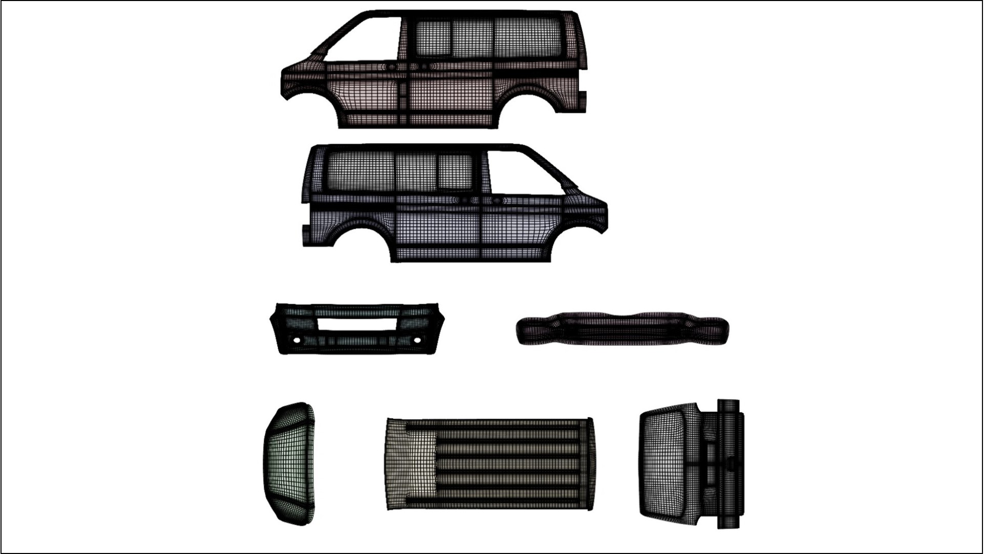 Pellicola Protettiva per Vernice VW Transporter T5 Caravelle | Kit Completo CrystalGuard PPF Trasparente Pretagliato