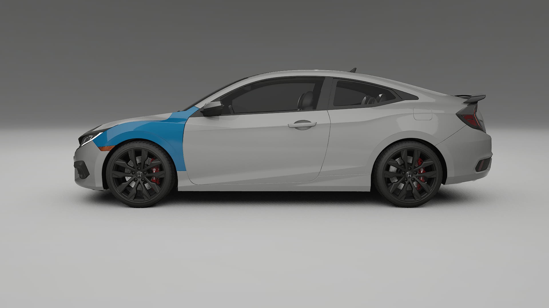 Pellicola Protettiva per Vernice Honda Civic coupe prefacelift | Kit Completo CrystalGuard PPF Trasparente Pretagliato