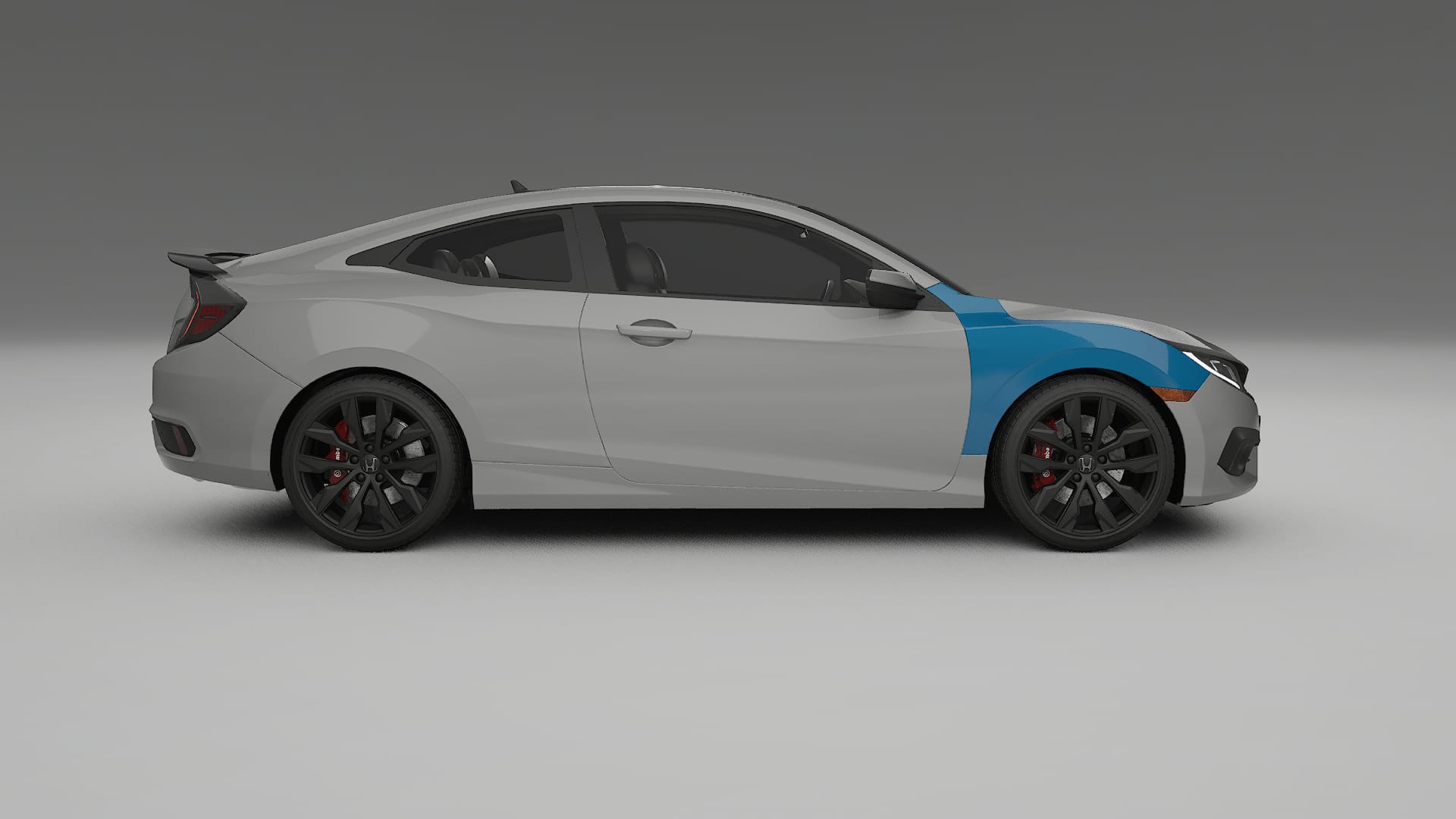 Pellicola Protettiva per Vernice Honda Civic coupe prefacelift | Kit Completo CrystalGuard PPF Trasparente Pretagliato