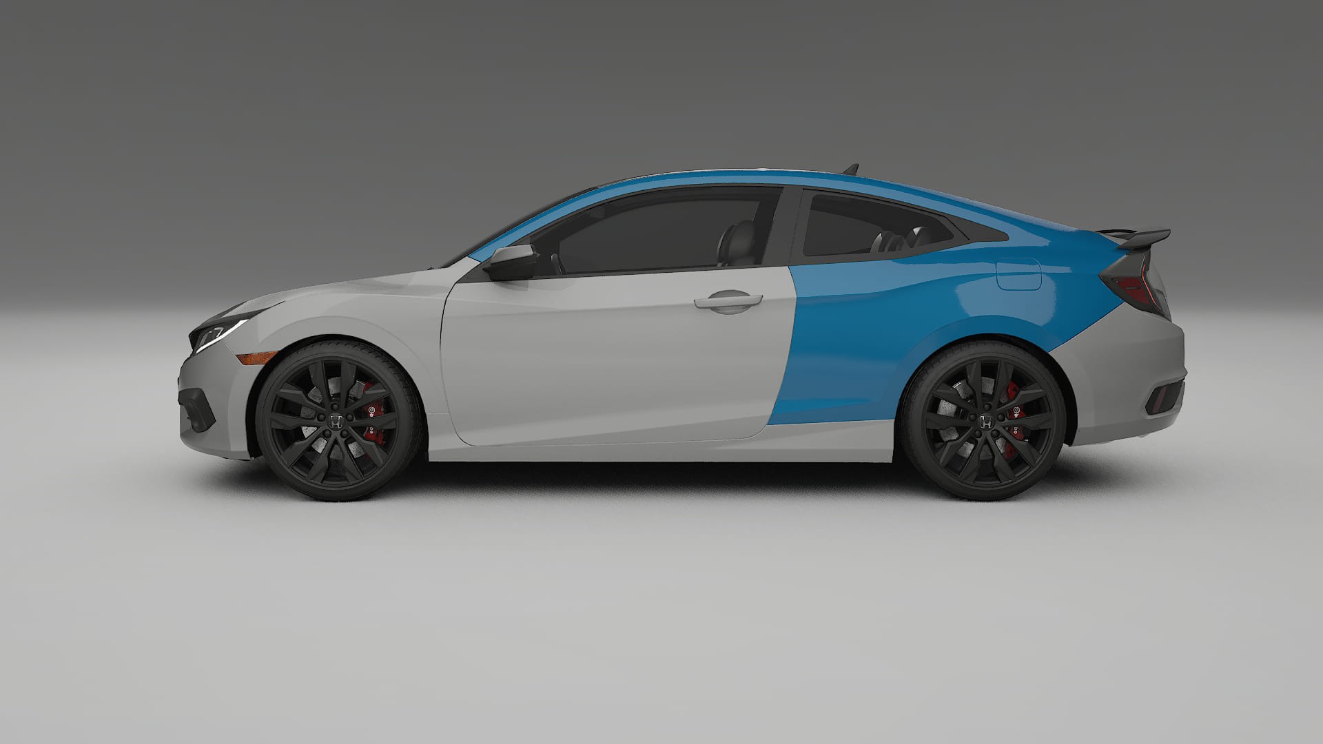 Pellicola Protettiva per Vernice Honda Civic coupe prefacelift | Kit Completo CrystalGuard PPF Trasparente Pretagliato