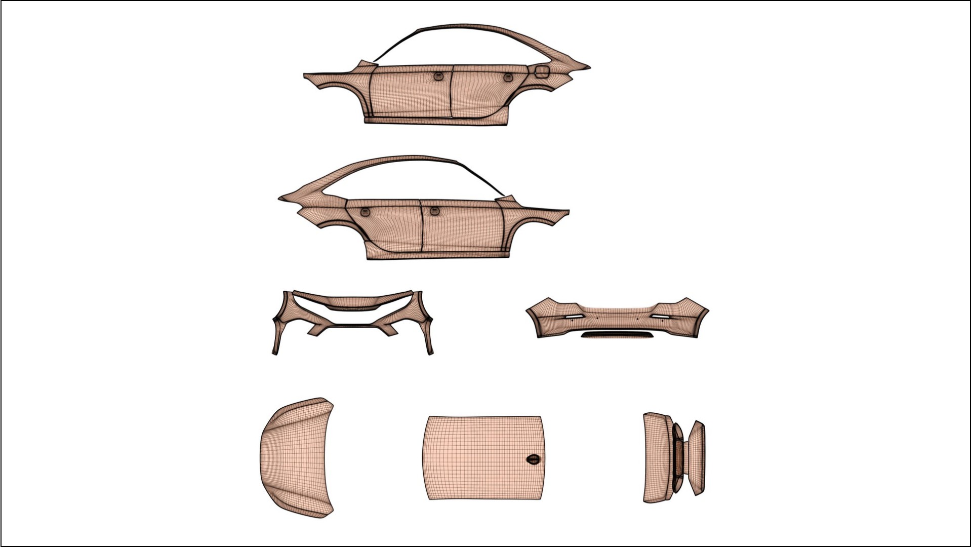 Pellicola Protettiva per Vernice Honda Civic Si | Kit Completo CrystalGuard PPF Trasparente Pretagliato