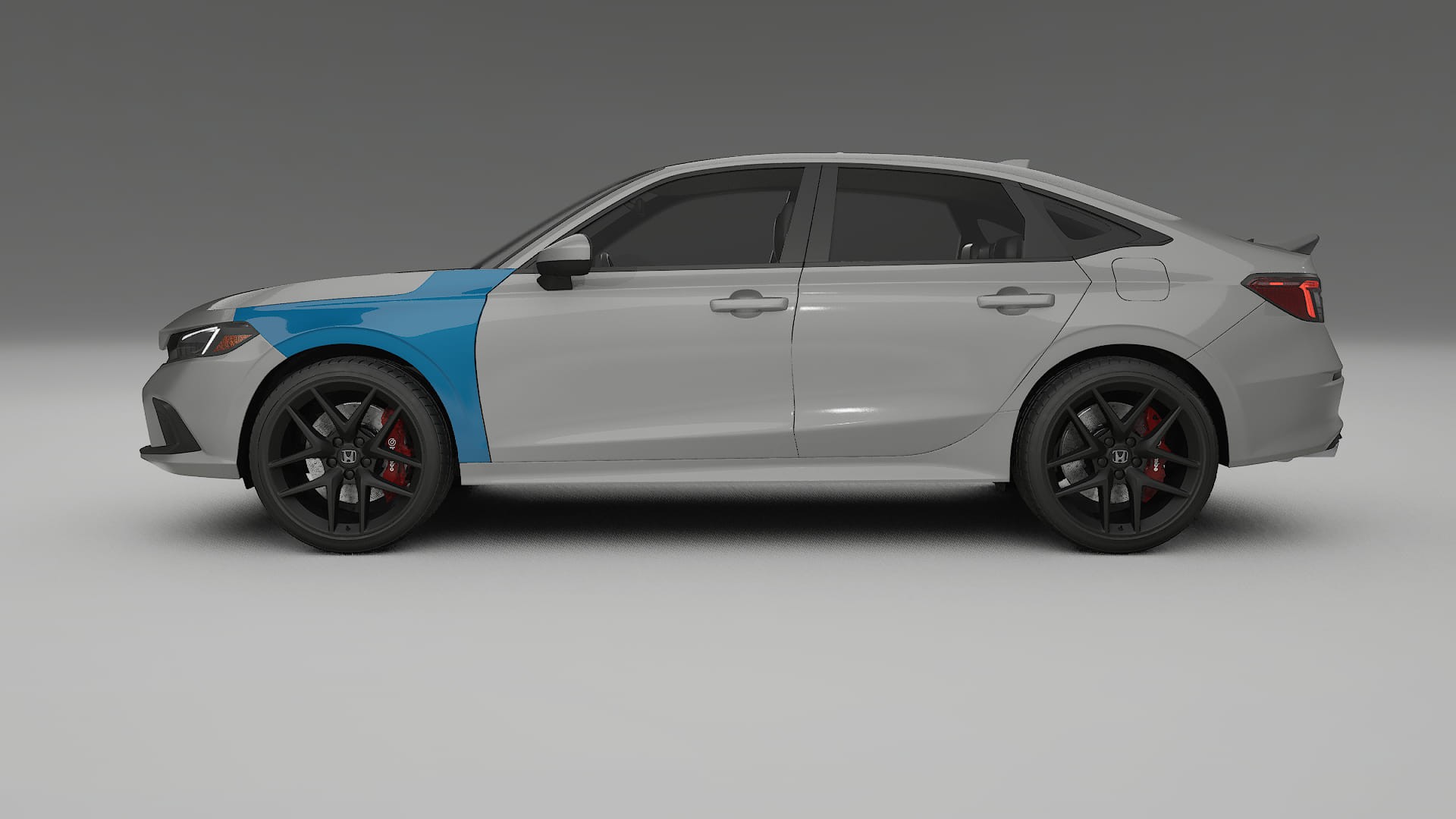 Pellicola Protettiva per Vernice Honda Civic Si | Kit Completo CrystalGuard PPF Trasparente Pretagliato