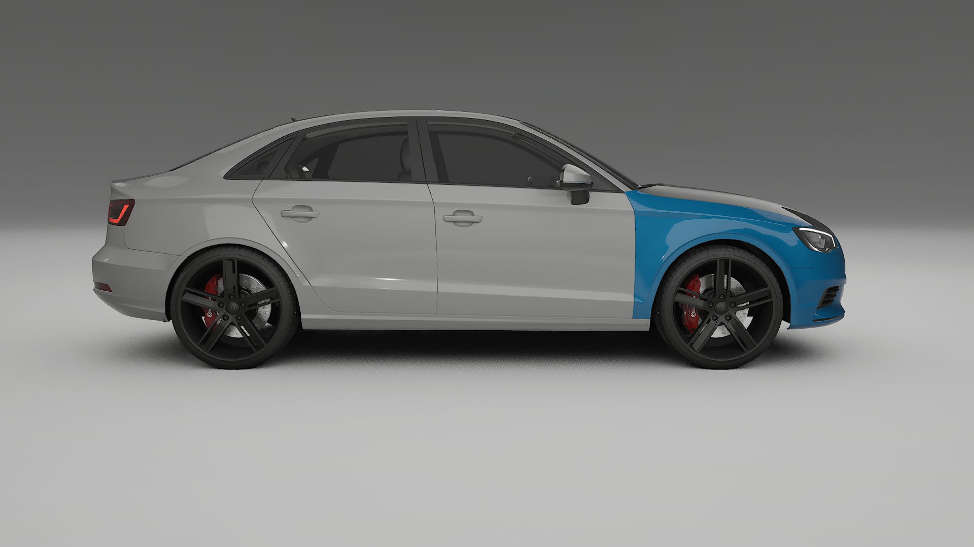 Pellicola Protettiva per Vernice Audi A3 8V berlina prefacelift | Kit Anteriore CrystalGuard con Cofano Carbon Look