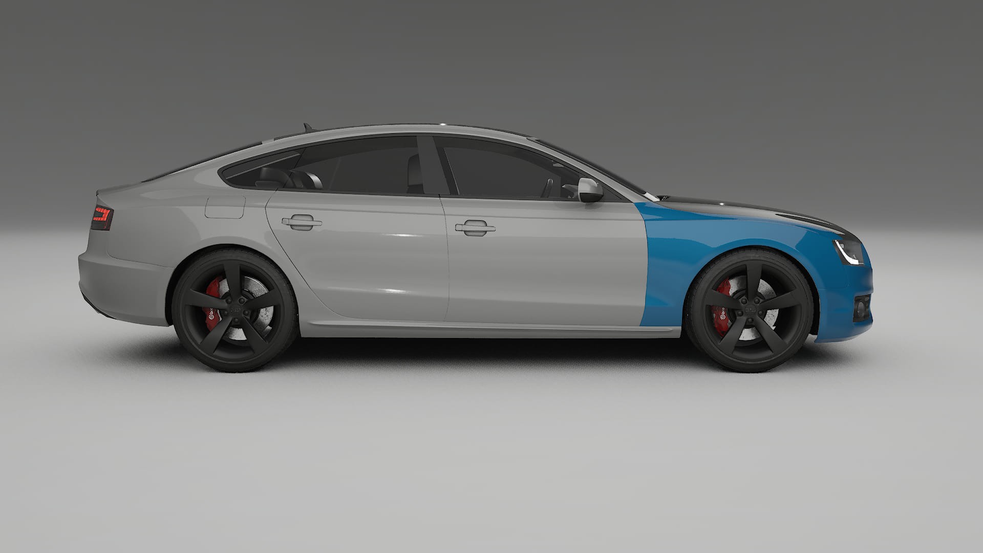 Pellicola Protettiva per Vernice Audi A5 8T Sportback prefacelift | Kit Anteriore CrystalGuard con Cofano Carbon Look