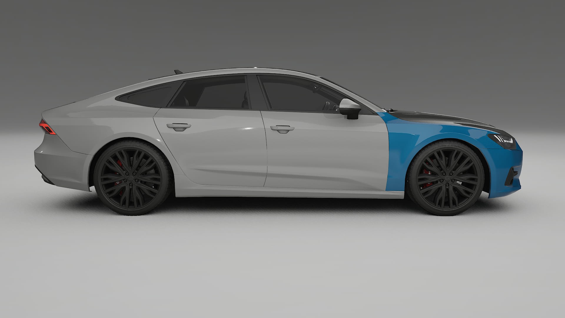 Pellicola Protettiva per Vernice Audi A7 C8 Sportback prefacelift | Kit Anteriore CrystalGuard con Cofano Carbon Look